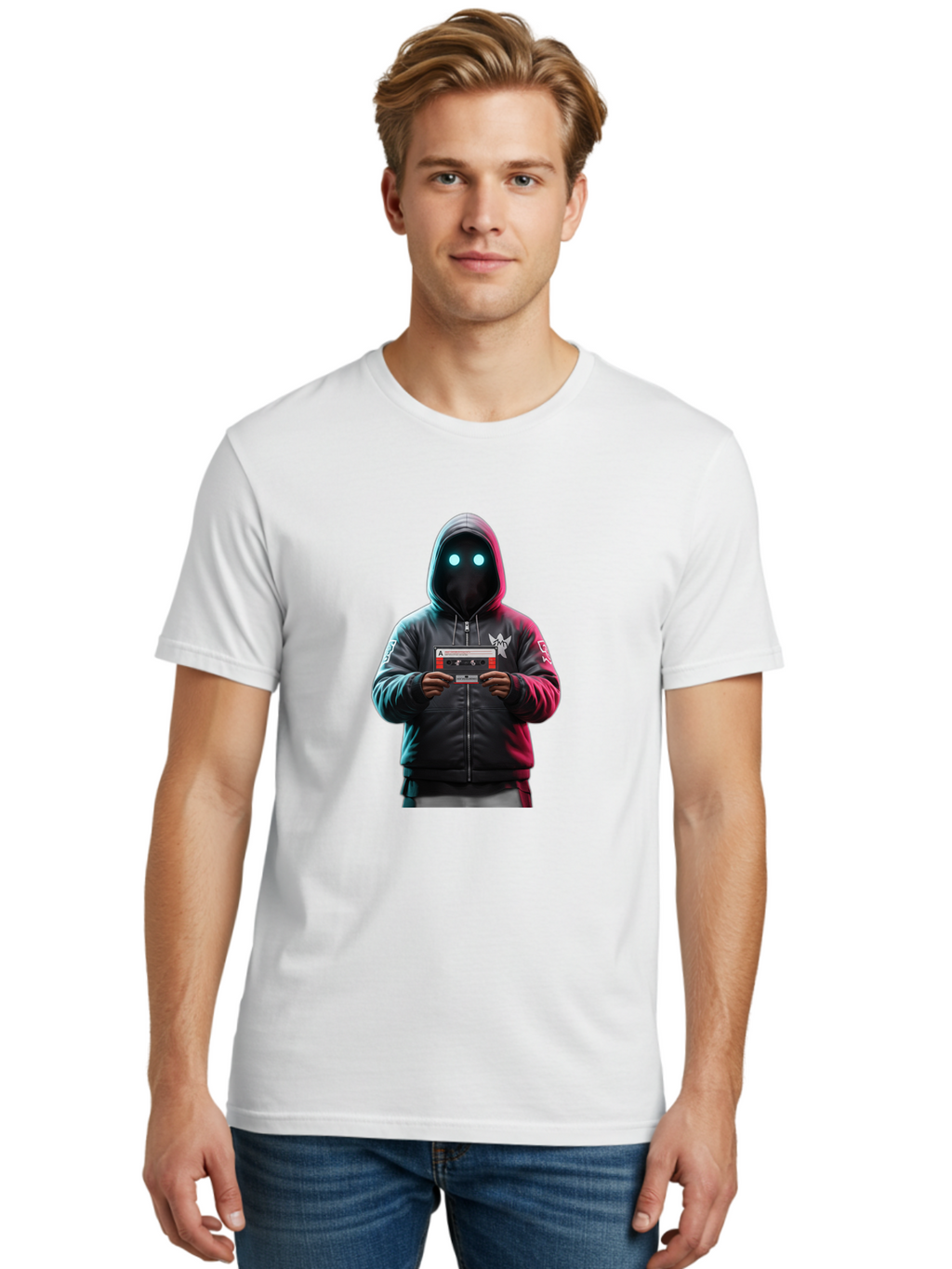 Cassette-Hoodie Men'S Graphic Tee, 100% Cotton, Comfortable Casual Summer Wear, Machine Washable, Vintage Camera, Old Camera, Antique Camera, Black Camera, Classic Photography, Photography Equipment, Nostalgic Device, Film Camera, Camera Art Bal959