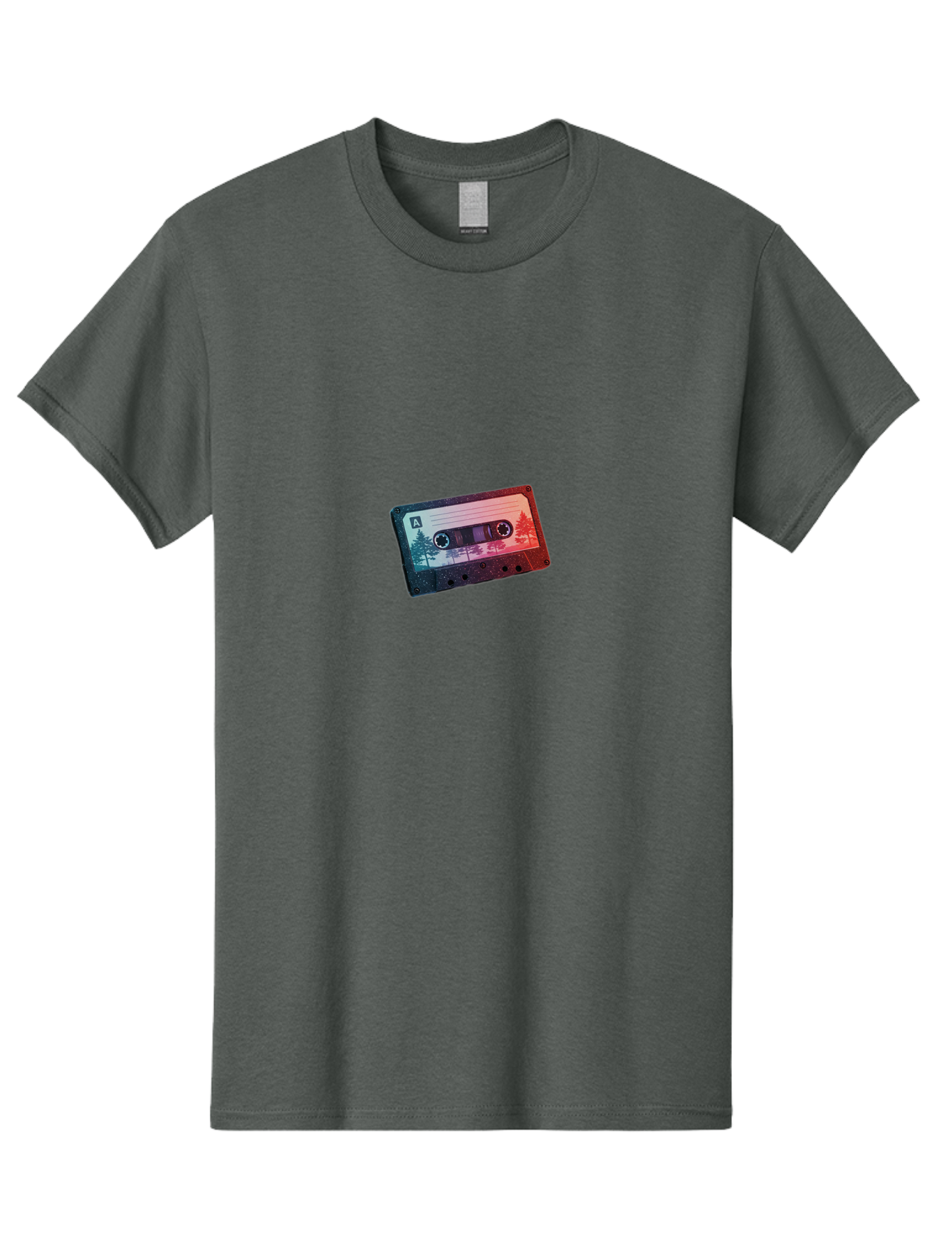 Cassette-Tape-A Men'S Graphic Tee, 100% Cotton, Comfortable Casual Summer Wear, Machine Washable, Vintage Camera, Old Camera, Antique Camera, Black Camera, Classic Photography, Photography Equipment, Nostalgic Device, Film Camera, Camera Art Bal960