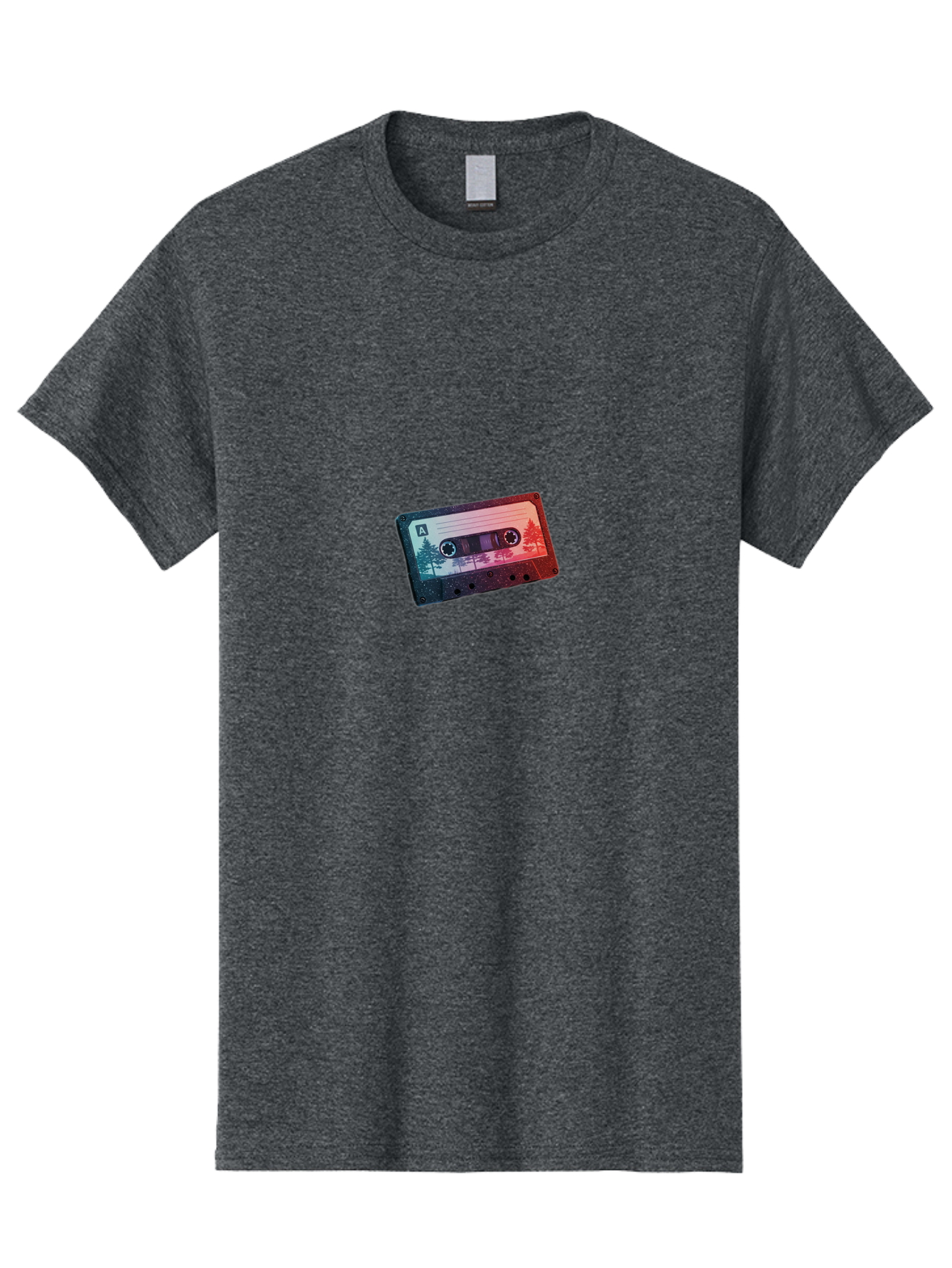 Cassette-Tape-A Men'S Graphic Tee, 100% Cotton, Comfortable Casual Summer Wear, Machine Washable, Vintage Camera, Old Camera, Antique Camera, Black Camera, Classic Photography, Photography Equipment, Nostalgic Device, Film Camera, Camera Art Bal960