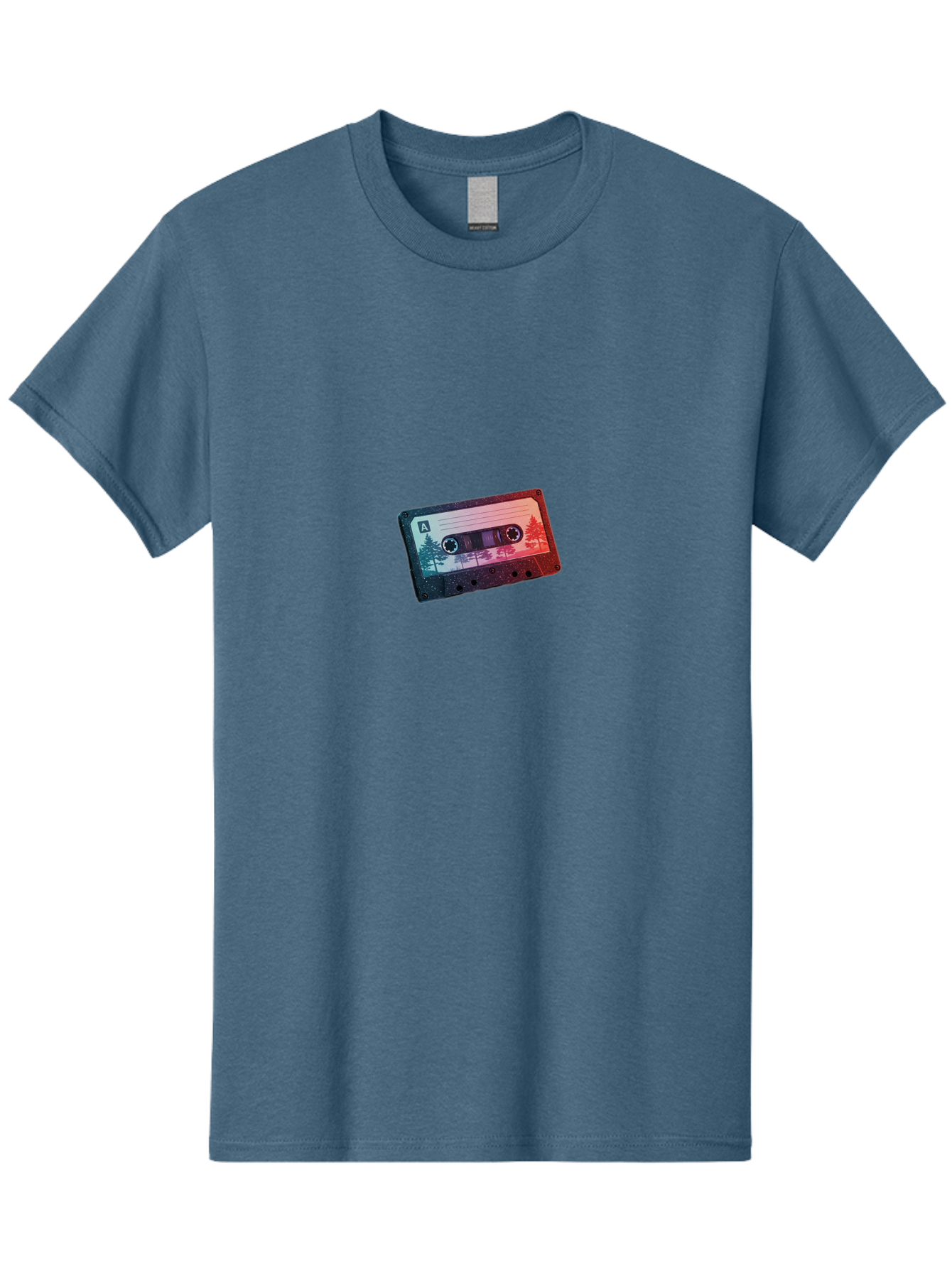 Cassette-Tape-A Men'S Graphic Tee, 100% Cotton, Comfortable Casual Summer Wear, Machine Washable, Vintage Camera, Old Camera, Antique Camera, Black Camera, Classic Photography, Photography Equipment, Nostalgic Device, Film Camera, Camera Art Bal960