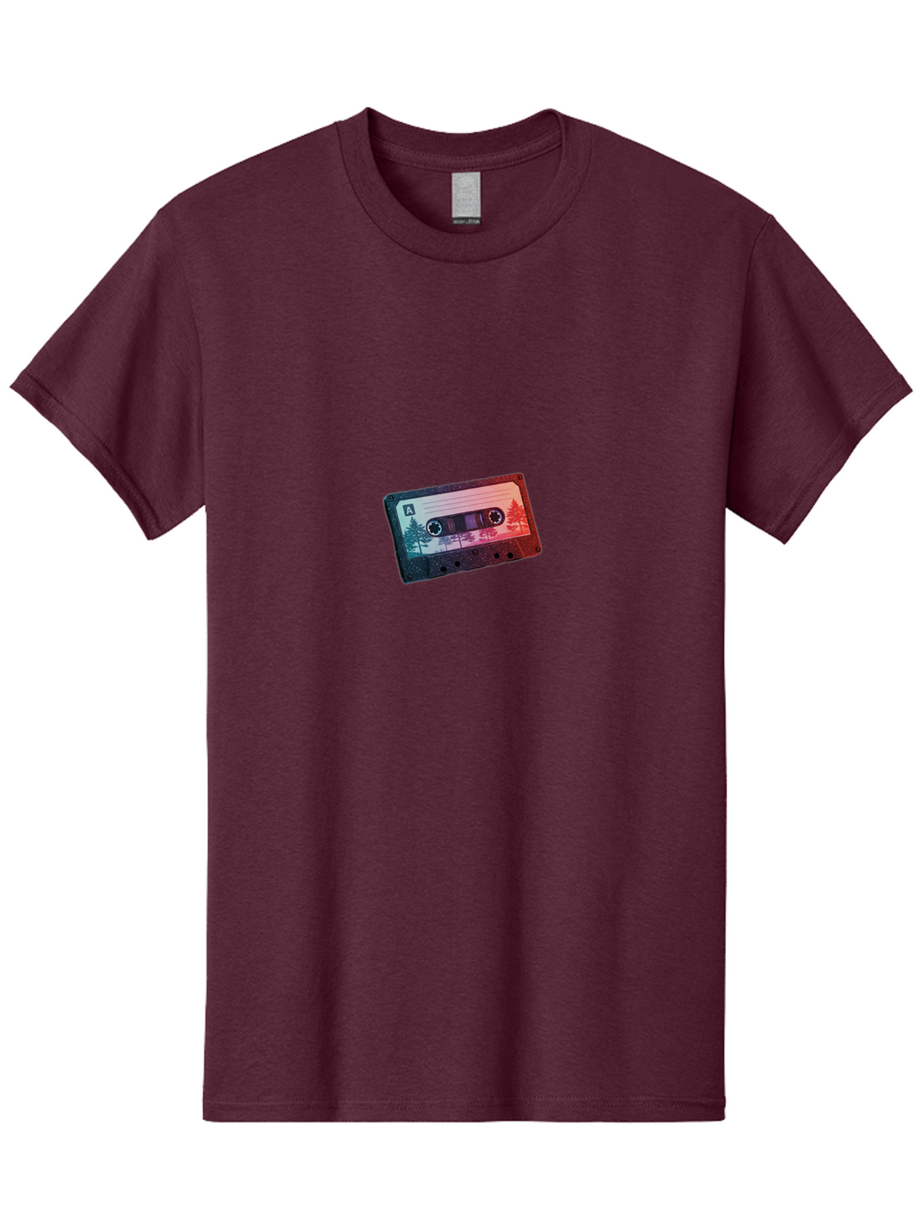 Cassette-Tape-A Men'S Graphic Tee, 100% Cotton, Comfortable Casual Summer Wear, Machine Washable, Vintage Camera, Old Camera, Antique Camera, Black Camera, Classic Photography, Photography Equipment, Nostalgic Device, Film Camera, Camera Art Bal960