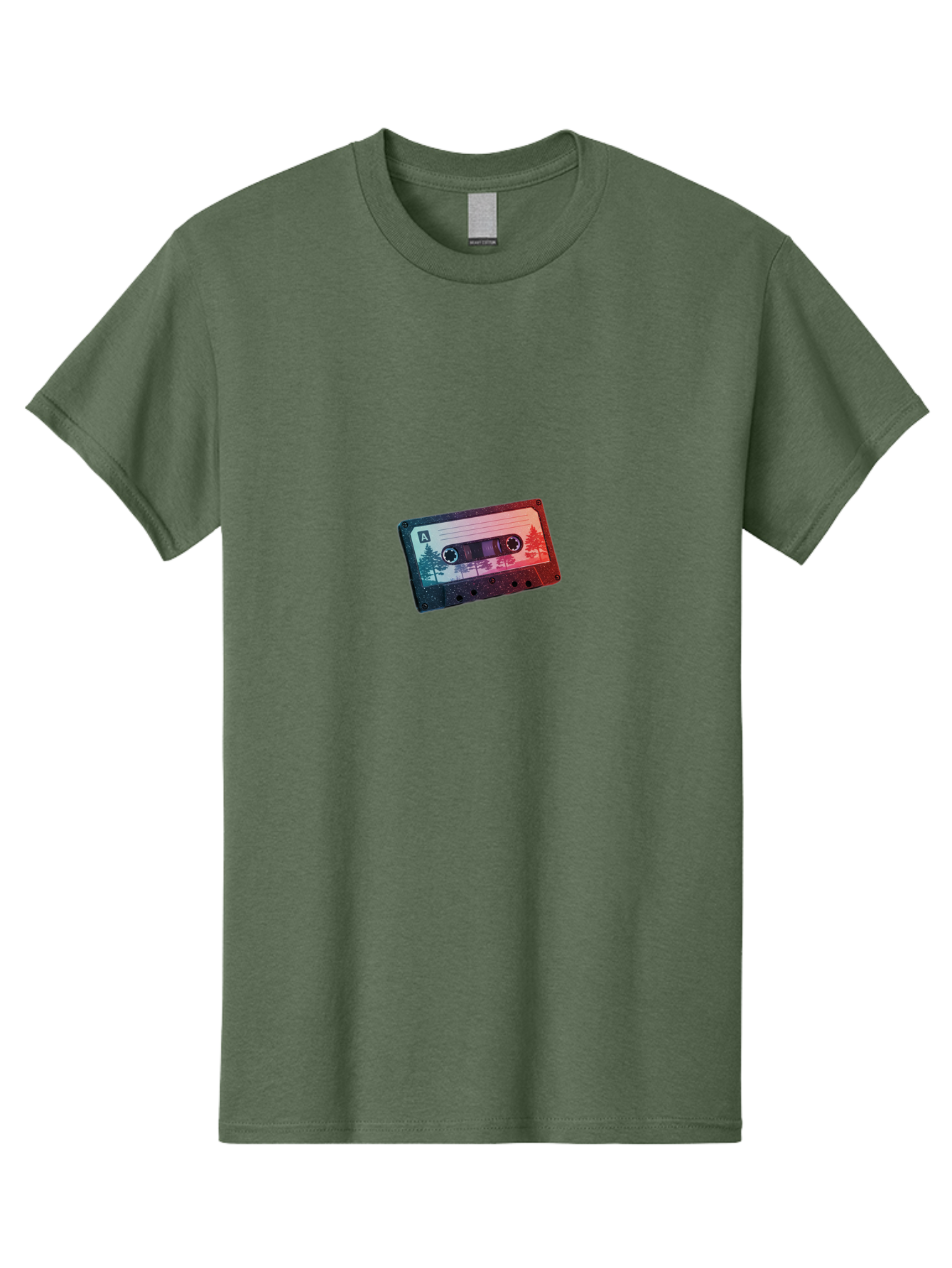 Cassette-Tape-A Men'S Graphic Tee, 100% Cotton, Comfortable Casual Summer Wear, Machine Washable, Vintage Camera, Old Camera, Antique Camera, Black Camera, Classic Photography, Photography Equipment, Nostalgic Device, Film Camera, Camera Art Bal960