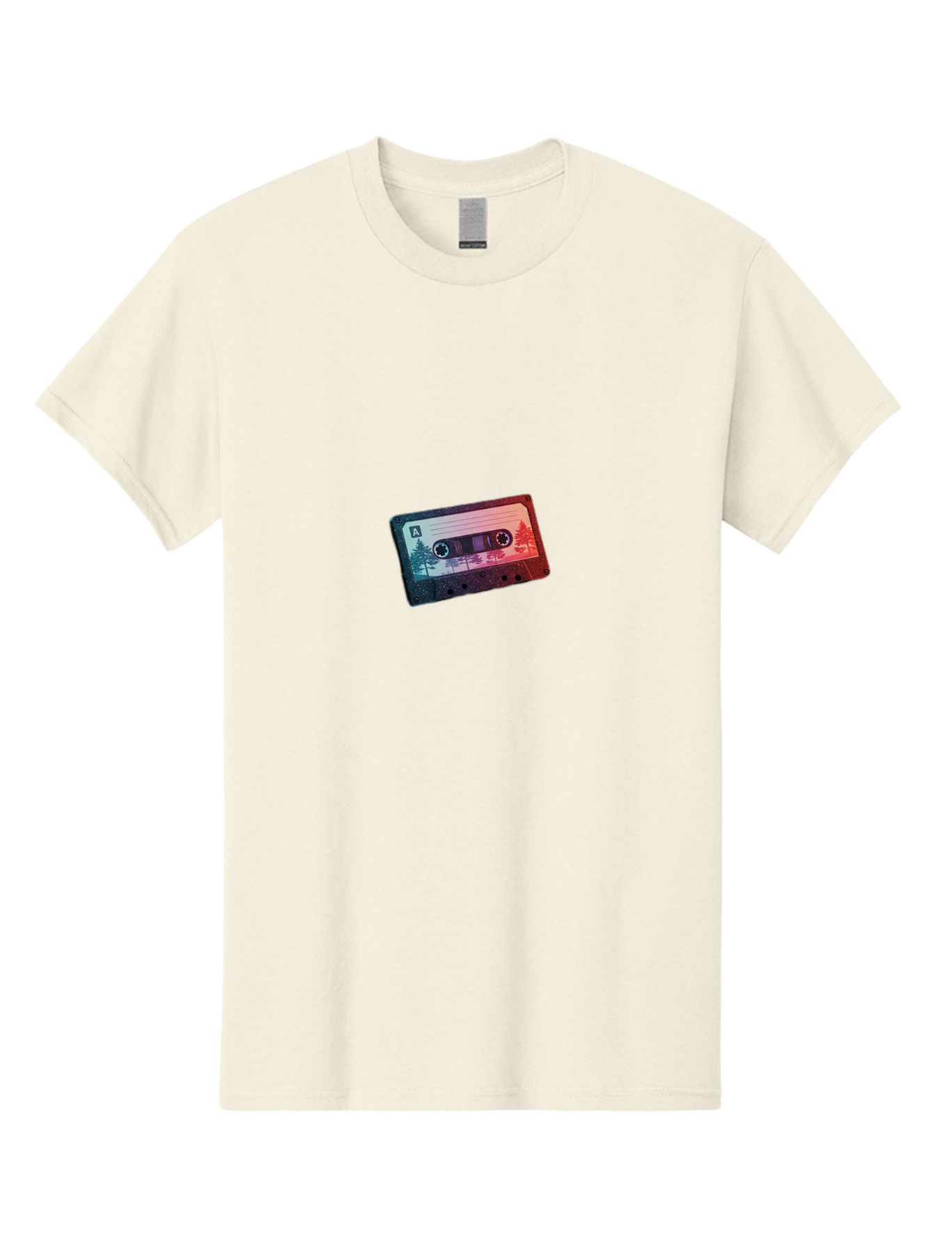 Cassette-Tape-A Men'S Graphic Tee, 100% Cotton, Comfortable Casual Summer Wear, Machine Washable, Vintage Camera, Old Camera, Antique Camera, Black Camera, Classic Photography, Photography Equipment, Nostalgic Device, Film Camera, Camera Art Bal960