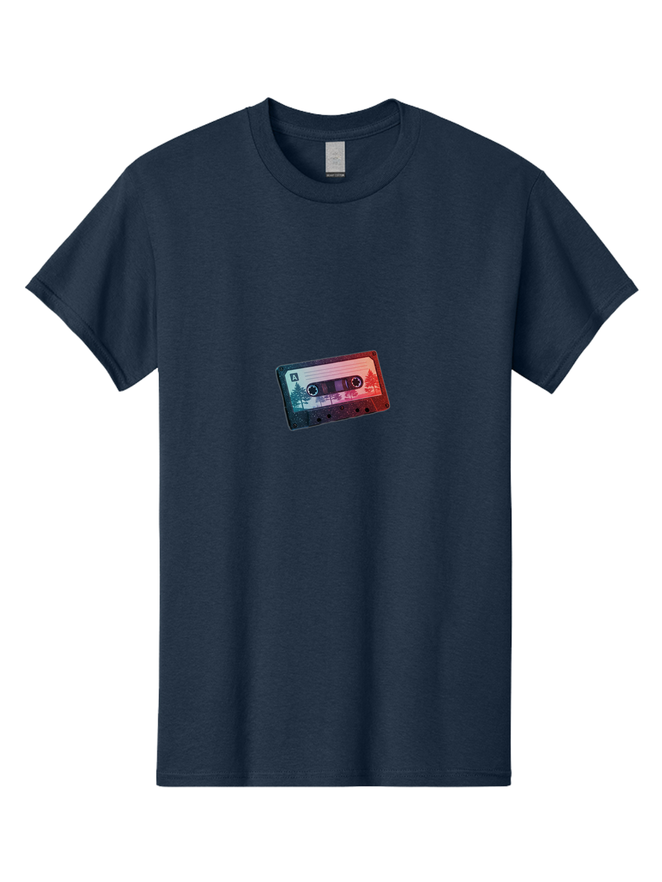 Cassette-Tape-A Men'S Graphic Tee, 100% Cotton, Comfortable Casual Summer Wear, Machine Washable, Vintage Camera, Old Camera, Antique Camera, Black Camera, Classic Photography, Photography Equipment, Nostalgic Device, Film Camera, Camera Art Bal960
