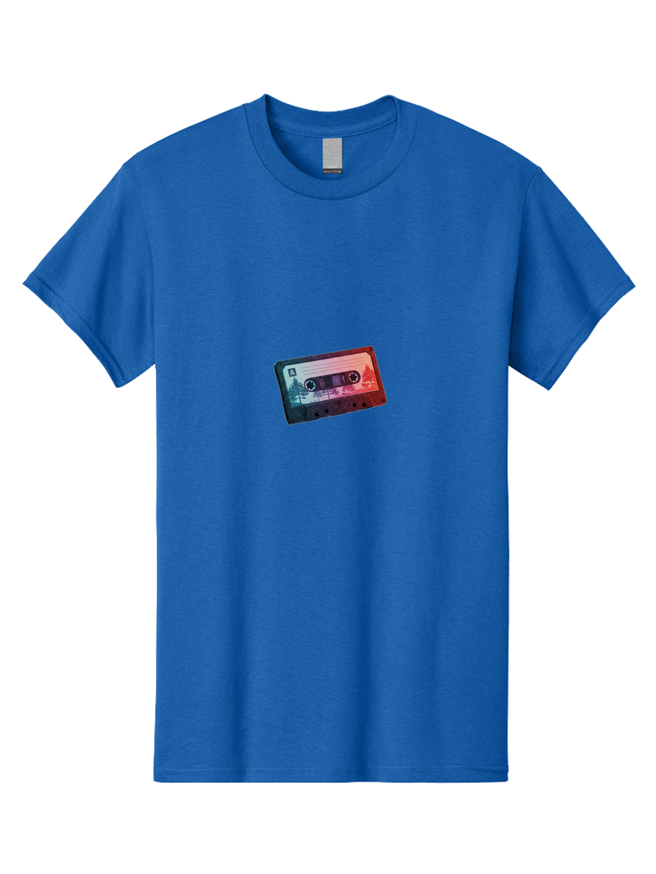 Cassette-Tape-A Men'S Graphic Tee, 100% Cotton, Comfortable Casual Summer Wear, Machine Washable, Vintage Camera, Old Camera, Antique Camera, Black Camera, Classic Photography, Photography Equipment, Nostalgic Device, Film Camera, Camera Art Bal960