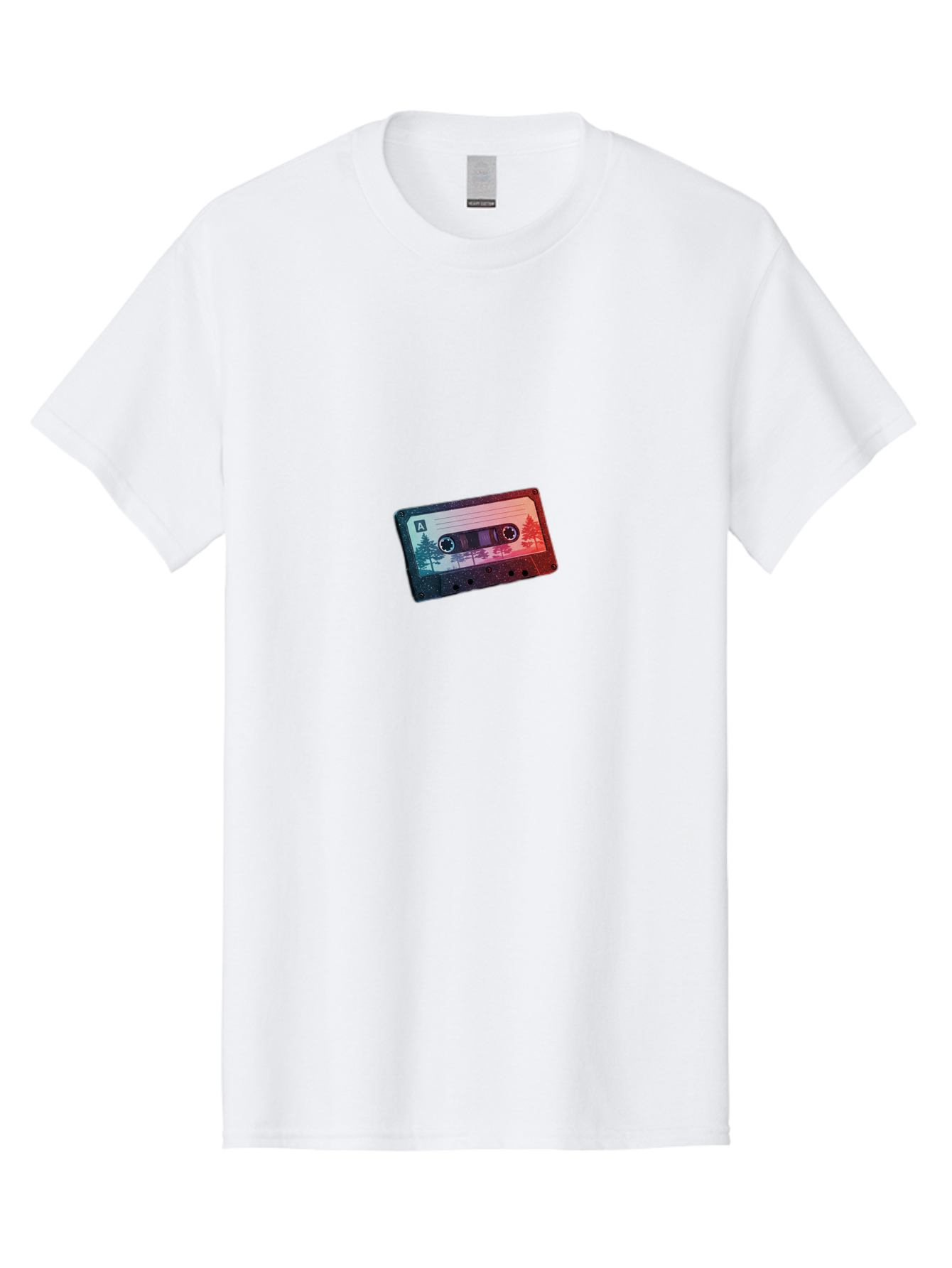 Cassette-Tape-A Men'S Graphic Tee, 100% Cotton, Comfortable Casual Summer Wear, Machine Washable, Vintage Camera, Old Camera, Antique Camera, Black Camera, Classic Photography, Photography Equipment, Nostalgic Device, Film Camera, Camera Art Bal960