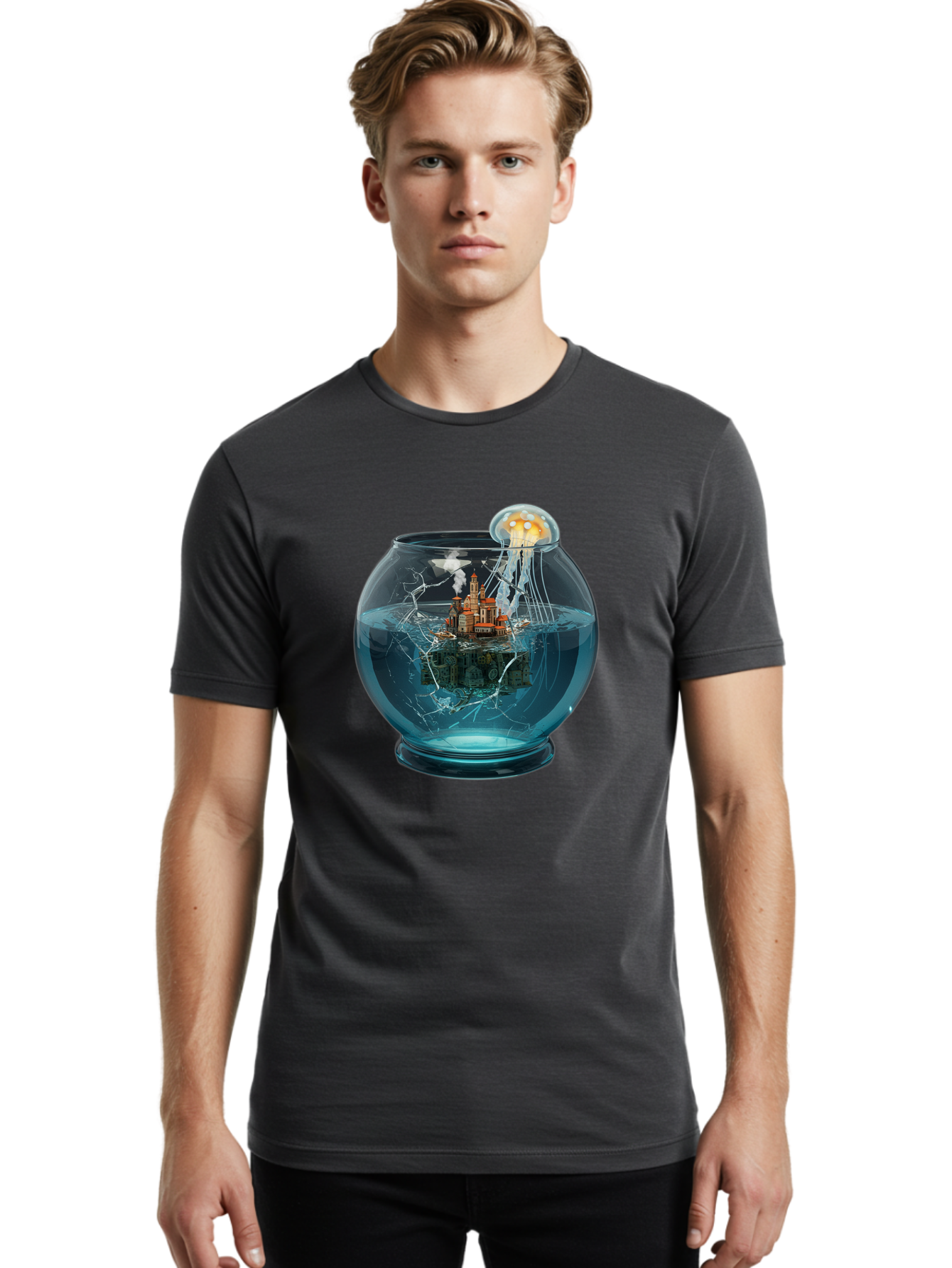 Castle-In-A-Fishbowl Men'S Graphic Tee, 100% Cotton, Comfortable Casual Summer Wear, Machine Washable, Vintage Camera, Old Camera, Antique Camera, Black Camera, Classic Photography, Photography Equipment, Nostalgic Device, Film Camera, Bal962