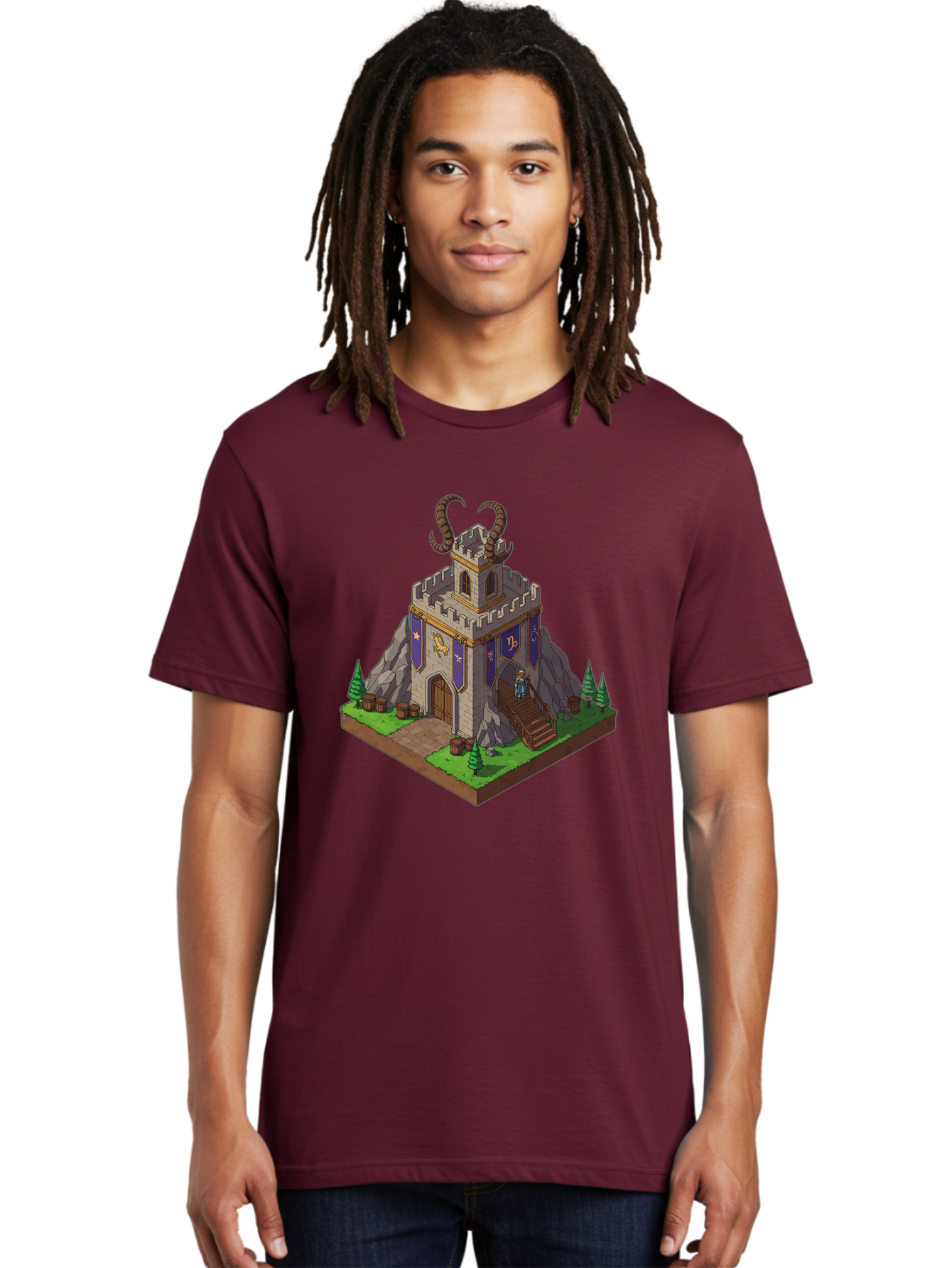 Castle-With-Ram-Horns Men'S Graphic Tee, 100% Cotton, Comfortable Casual Summer Wear, Machine Washable, Vintage Camera, Old Camera, Antique Camera, Black Camera, Classic Photography, Photography Equipment, Nostalgic Device, Film Camera, Bal963
