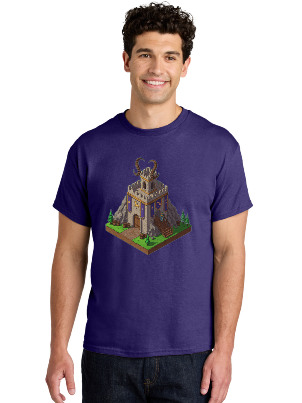 Castle-With-Ram-Horns Men'S Graphic Tee, 100% Cotton, Comfortable Casual Summer Wear, Machine Washable, Vintage Camera, Old Camera, Antique Camera, Black Camera, Classic Photography, Photography Equipment, Nostalgic Device, Film Camera, Bal963
