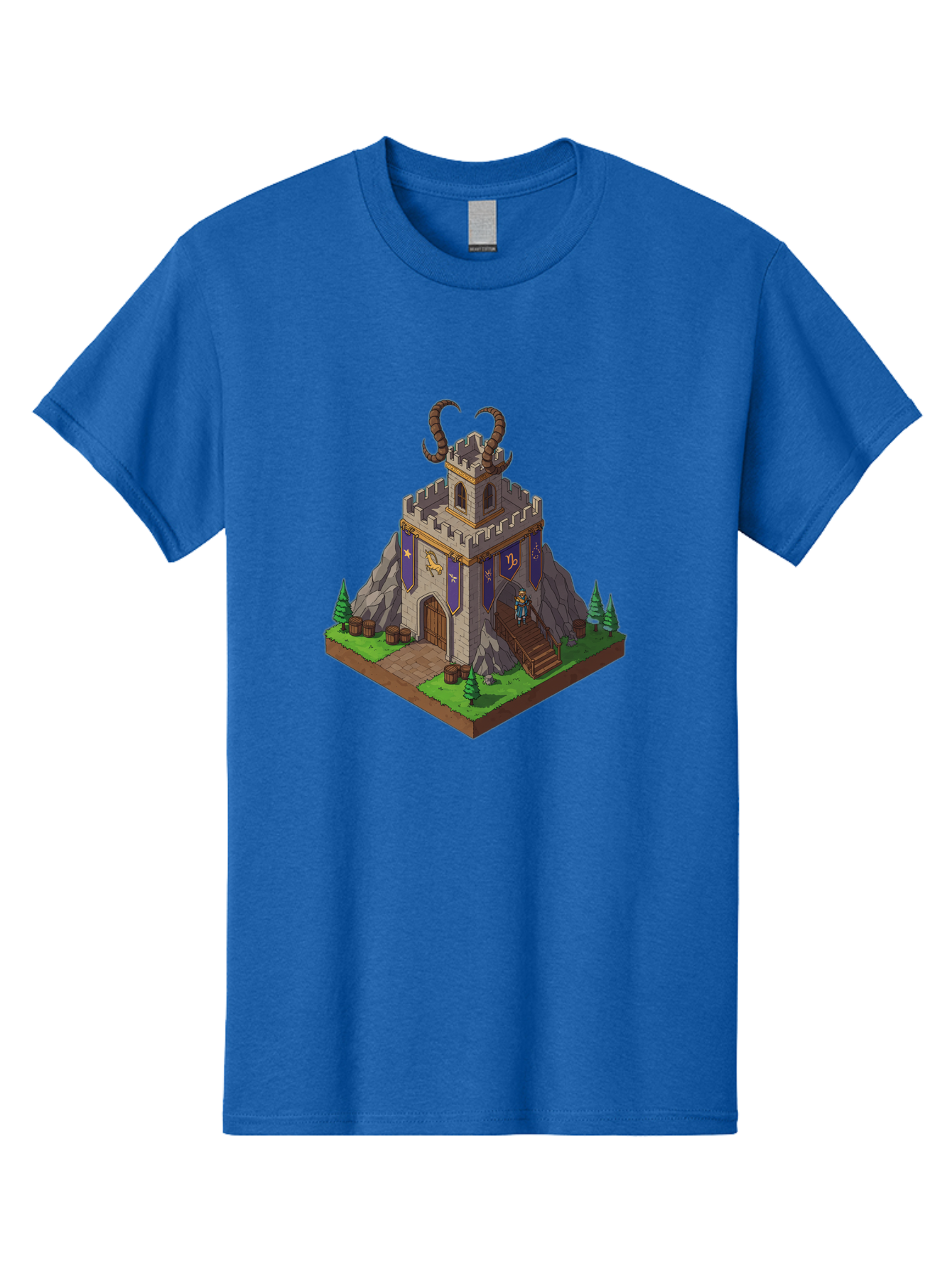 Castle-With-Ram-Horns Men'S Graphic Tee, 100% Cotton, Comfortable Casual Summer Wear, Machine Washable, Vintage Camera, Old Camera, Antique Camera, Black Camera, Classic Photography, Photography Equipment, Nostalgic Device, Film Camera, Bal963