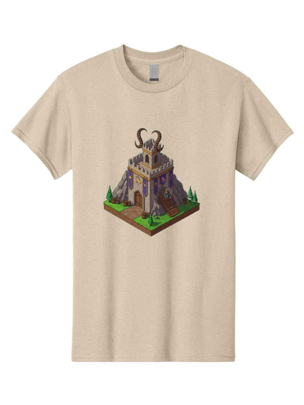 Castle-With-Ram-Horns Men'S Graphic Tee, 100% Cotton, Comfortable Casual Summer Wear, Machine Washable, Vintage Camera, Old Camera, Antique Camera, Black Camera, Classic Photography, Photography Equipment, Nostalgic Device, Film Camera, Bal963
