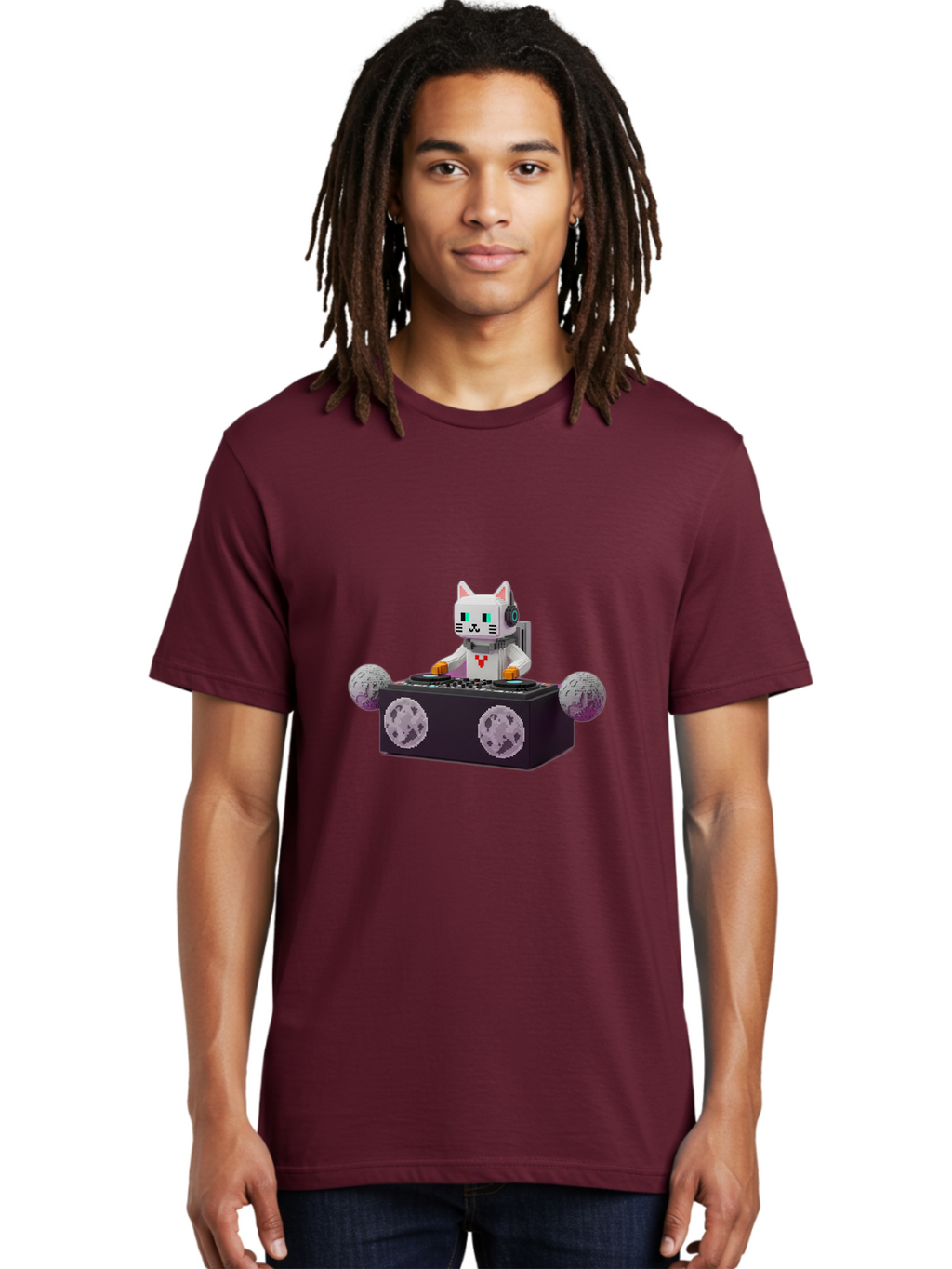 Cat-Dj Men'S Graphic Tee, 100% Cotton, Comfortable Casual Summer Wear, Machine Washable, Vintage Camera, Old Camera, Antique Camera, Black Camera, Classic Photography, Photography Equipment, Nostalgic Device, Film Camera, Camera Art Bal965