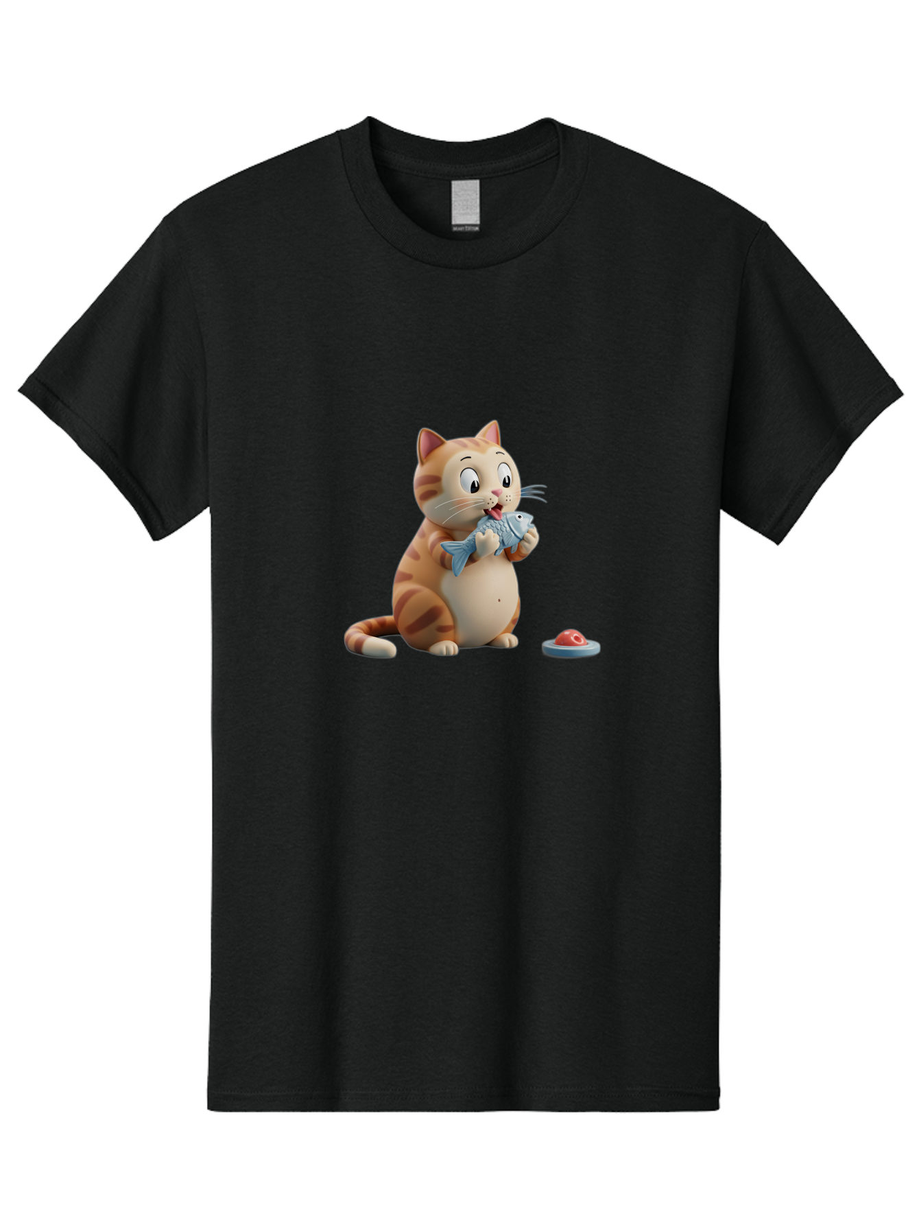 Cat-Eating-Fish-1 Men'S Graphic Tee, 100% Cotton, Comfortable Casual Summer Wear, Machine Washable, Vintage Camera, Old Camera, Antique Camera, Black Camera, Classic Photography, Photography Equipment, Nostalgic Device, Film Camera, Camera Art Bal967