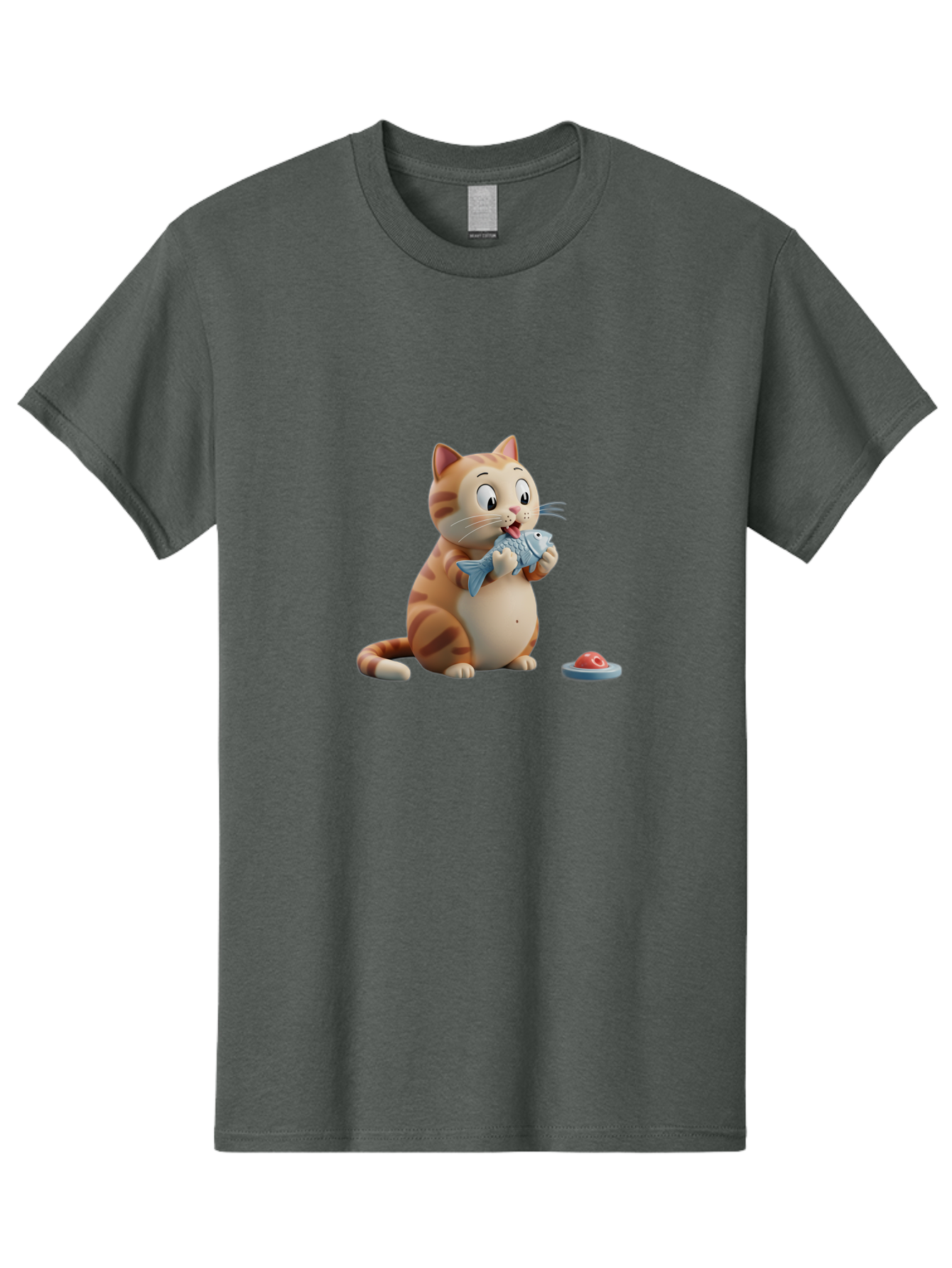 Cat-Eating-Fish-1 Men'S Graphic Tee, 100% Cotton, Comfortable Casual Summer Wear, Machine Washable, Vintage Camera, Old Camera, Antique Camera, Black Camera, Classic Photography, Photography Equipment, Nostalgic Device, Film Camera, Camera Art Bal967