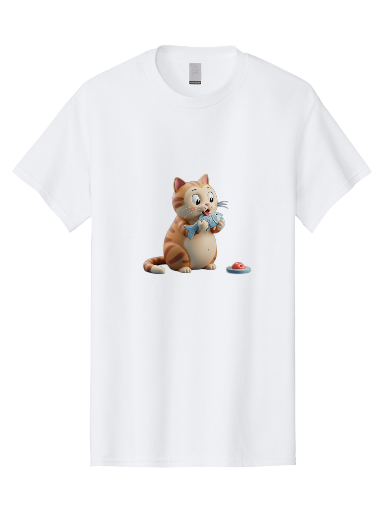 Cat-Eating-Fish-1 Men'S Graphic Tee, 100% Cotton, Comfortable Casual Summer Wear, Machine Washable, Vintage Camera, Old Camera, Antique Camera, Black Camera, Classic Photography, Photography Equipment, Nostalgic Device, Film Camera, Camera Art Bal967