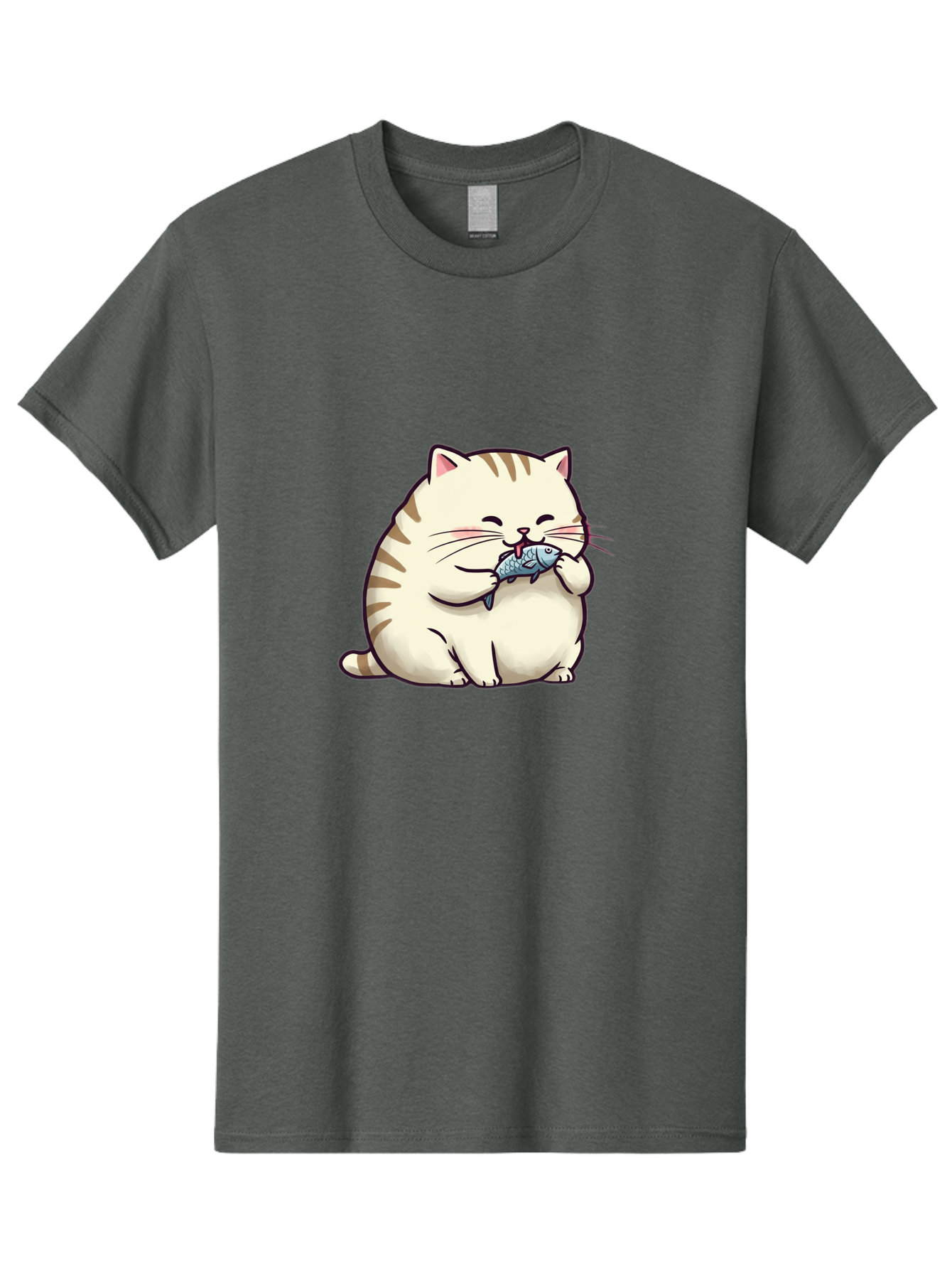 Cat-Eating-Fish-2 Men'S Graphic Tee, 100% Cotton, Comfortable Casual Summer Wear, Machine Washable, Vintage Camera, Old Camera, Antique Camera, Black Camera, Classic Photography, Photography Equipment, Nostalgic Device, Film Camera, Camera Art Bal968