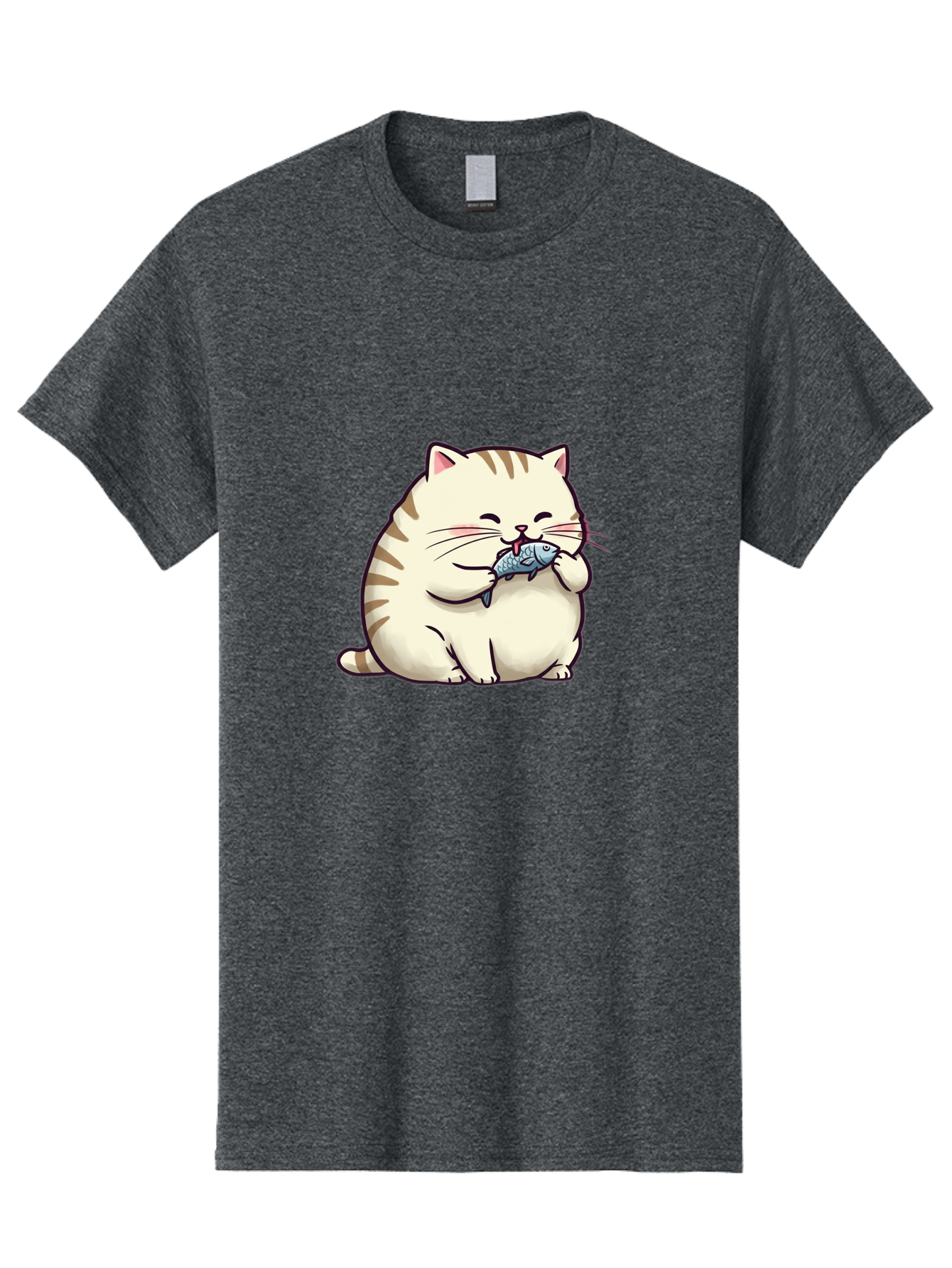 Cat-Eating-Fish-2 Men'S Graphic Tee, 100% Cotton, Comfortable Casual Summer Wear, Machine Washable, Vintage Camera, Old Camera, Antique Camera, Black Camera, Classic Photography, Photography Equipment, Nostalgic Device, Film Camera, Camera Art Bal968