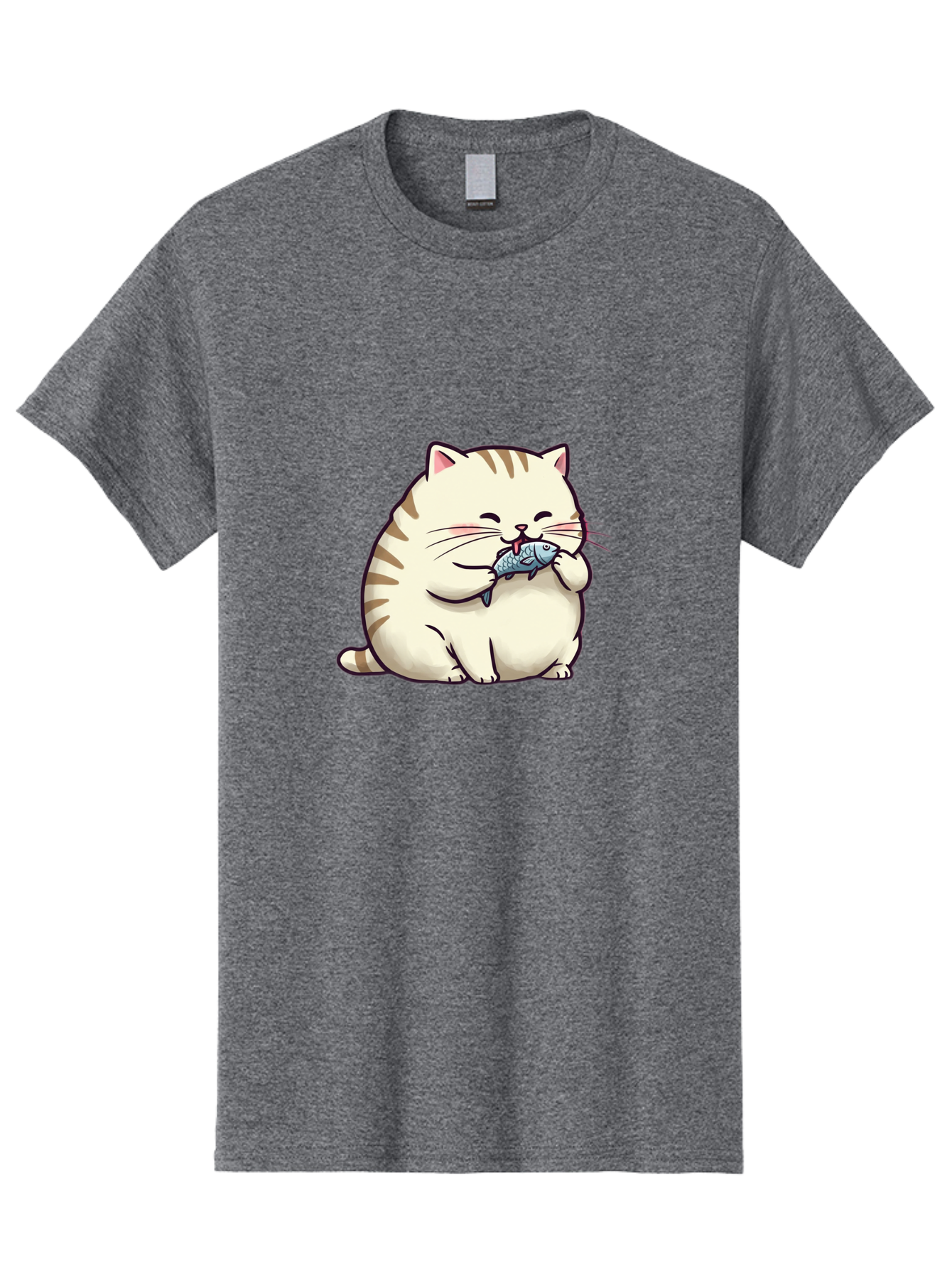 Cat-Eating-Fish-2 Men'S Graphic Tee, 100% Cotton, Comfortable Casual Summer Wear, Machine Washable, Vintage Camera, Old Camera, Antique Camera, Black Camera, Classic Photography, Photography Equipment, Nostalgic Device, Film Camera, Camera Art Bal968