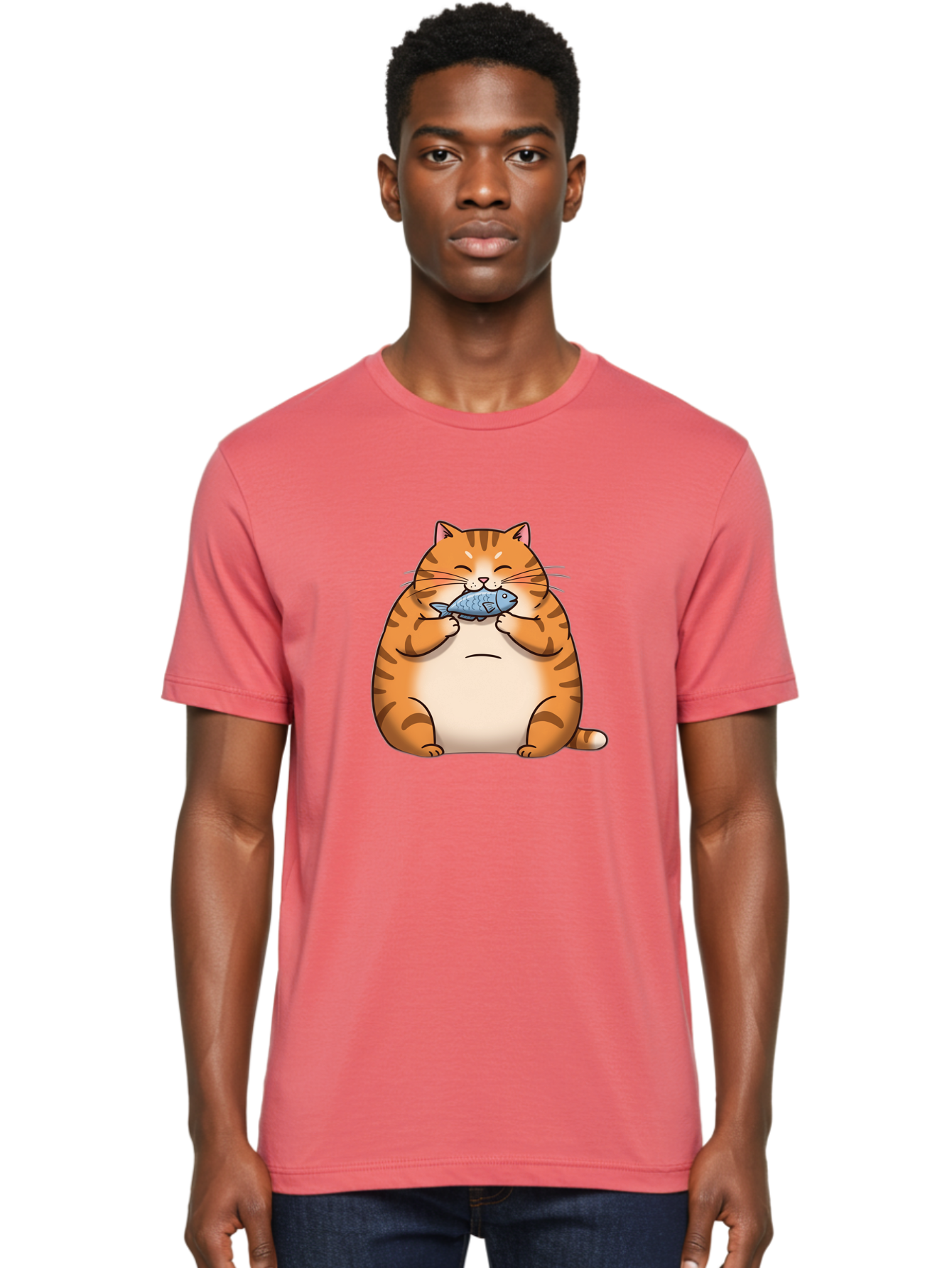 Cat-Eating-Fish Men'S Graphic Tee, 100% Cotton, Comfortable Casual Summer Wear, Machine Washable, Vintage Camera, Old Camera, Antique Camera, Black Camera, Classic Photography, Photography Equipment, Nostalgic Device, Film Camera, Camera Art Bal969