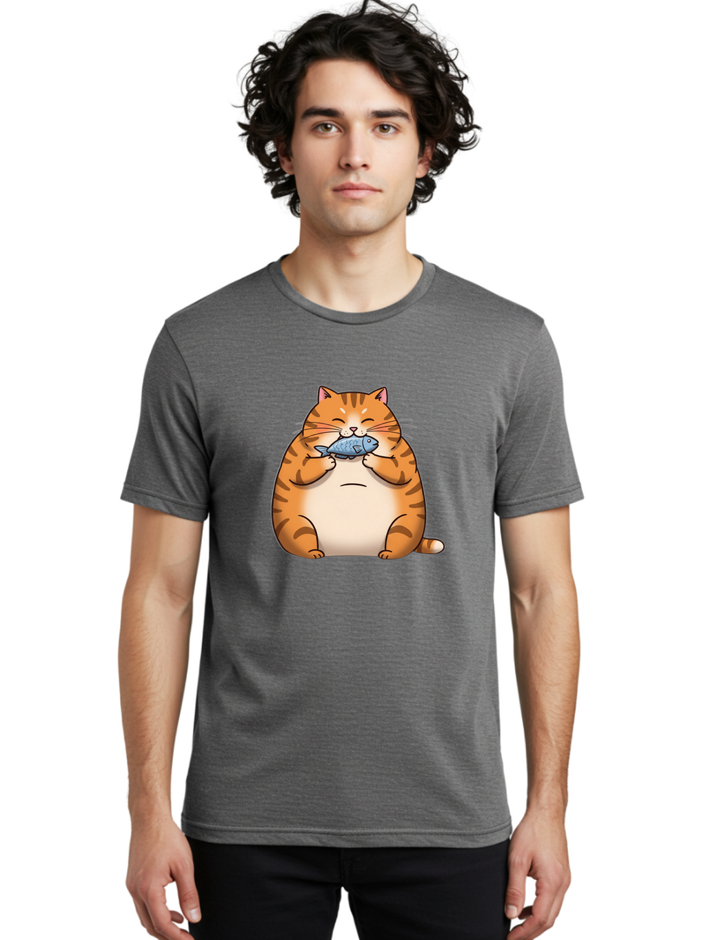 Cat-Eating-Fish Men'S Graphic Tee, 100% Cotton, Comfortable Casual Summer Wear, Machine Washable, Vintage Camera, Old Camera, Antique Camera, Black Camera, Classic Photography, Photography Equipment, Nostalgic Device, Film Camera, Camera Art Bal969