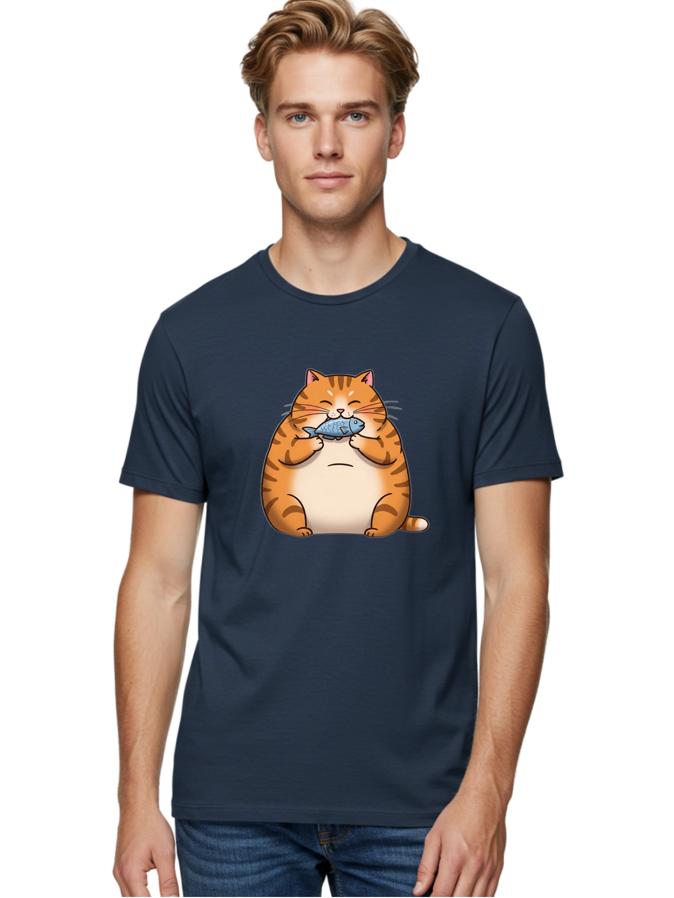 Cat-Eating-Fish Men'S Graphic Tee, 100% Cotton, Comfortable Casual Summer Wear, Machine Washable, Vintage Camera, Old Camera, Antique Camera, Black Camera, Classic Photography, Photography Equipment, Nostalgic Device, Film Camera, Camera Art Bal969