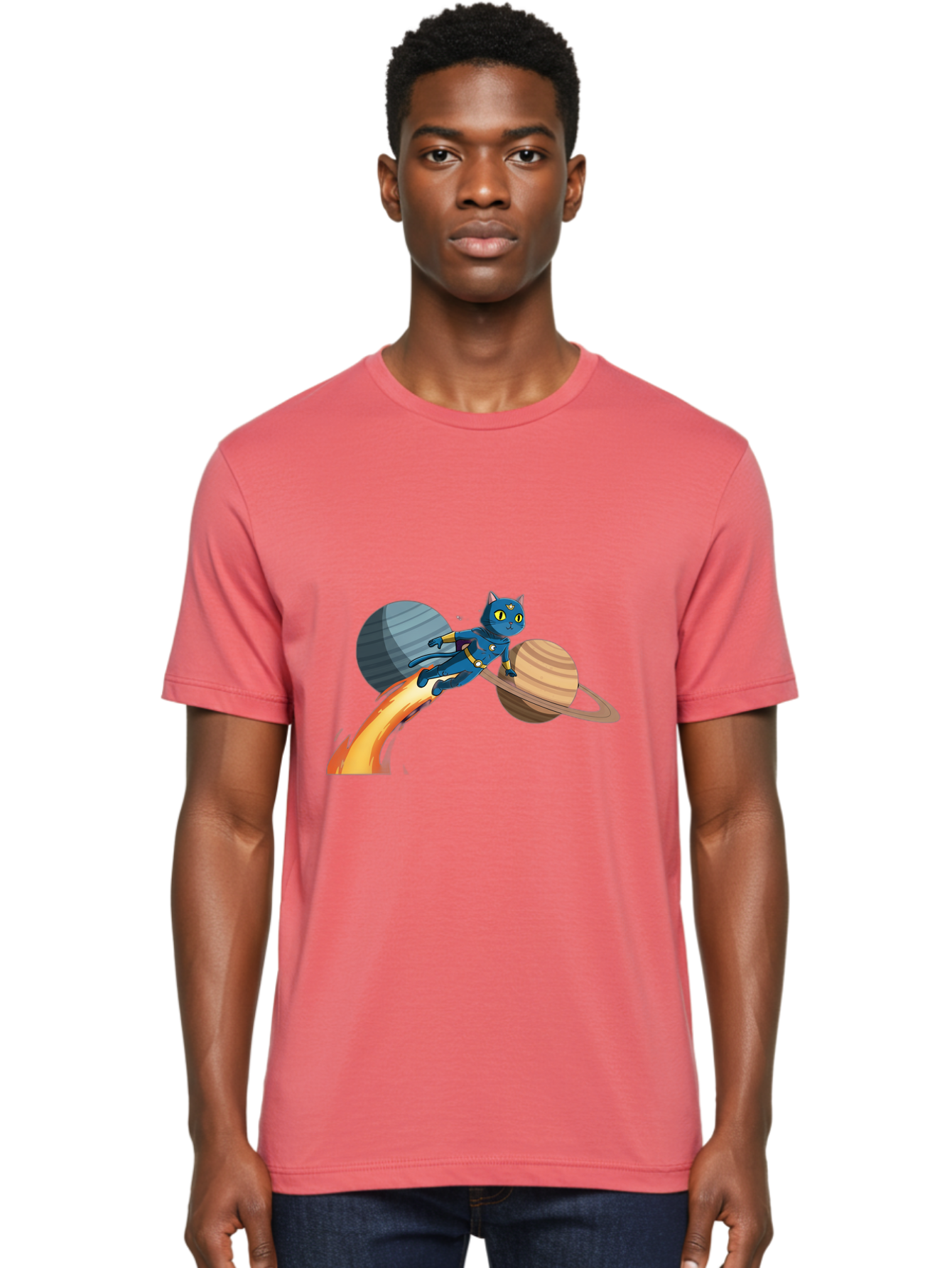 Cat-Flying-Rocket Men'S Graphic Tee, 100% Cotton, Comfortable Casual Summer Wear, Machine Washable, Vintage Camera, Old Camera, Antique Camera, Black Camera, Classic Photography, Photography Equipment, Nostalgic Device, Film Camera, Camera Art Bal970