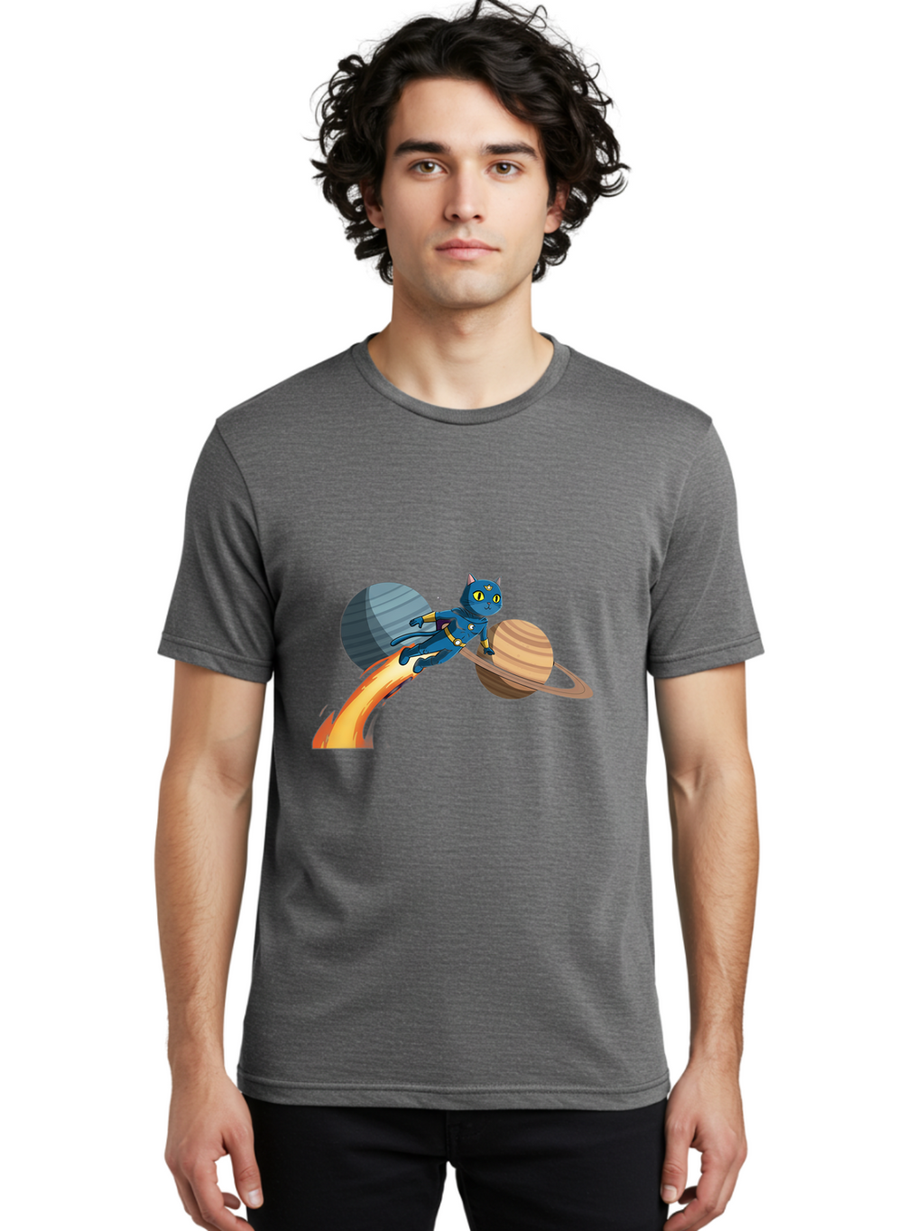 Cat-Flying-Rocket Men'S Graphic Tee, 100% Cotton, Comfortable Casual Summer Wear, Machine Washable, Vintage Camera, Old Camera, Antique Camera, Black Camera, Classic Photography, Photography Equipment, Nostalgic Device, Film Camera, Camera Art Bal970