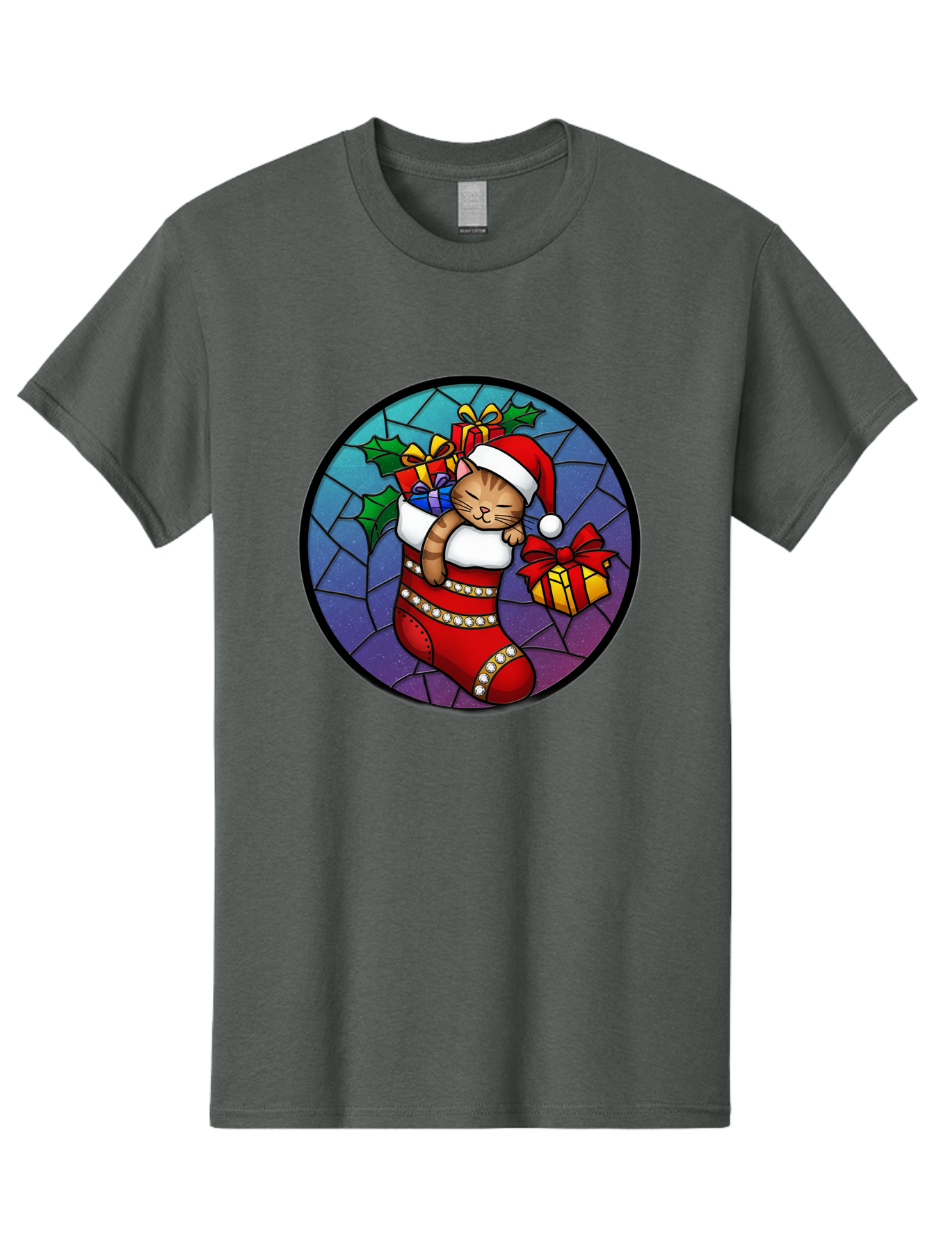 Cat-In-Christmas-Stocking-1 Men'S Graphic Tee, 100% Cotton, Comfortable Casual Summer Wear, Machine Washable, Vintage Camera, Old Camera, Antique Camera, Black Camera, Classic Photography, Photography Equipment, Nostalgic Device, Film Camera, Bal972