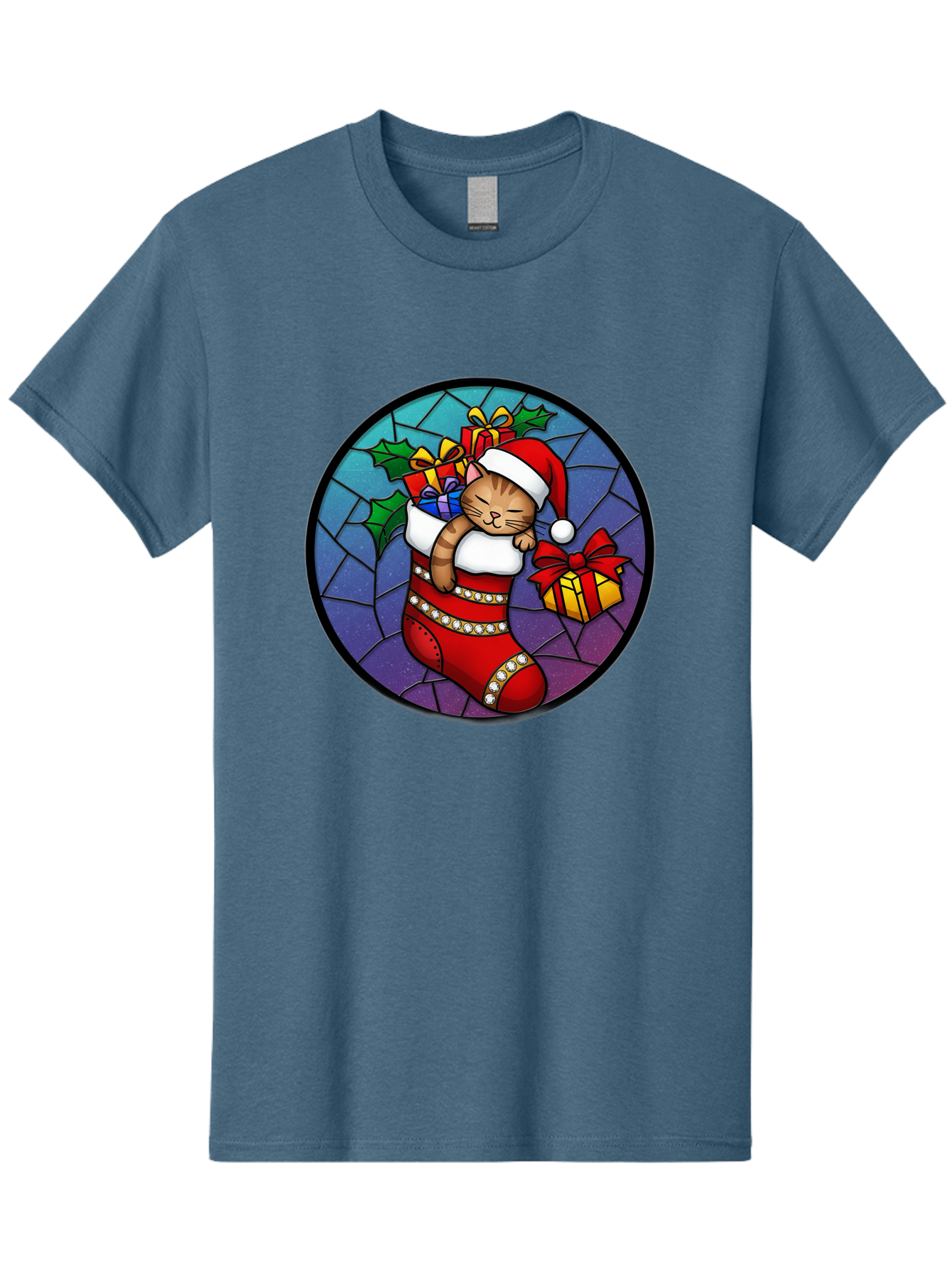 Cat-In-Christmas-Stocking-1 Men'S Graphic Tee, 100% Cotton, Comfortable Casual Summer Wear, Machine Washable, Vintage Camera, Old Camera, Antique Camera, Black Camera, Classic Photography, Photography Equipment, Nostalgic Device, Film Camera, Bal972