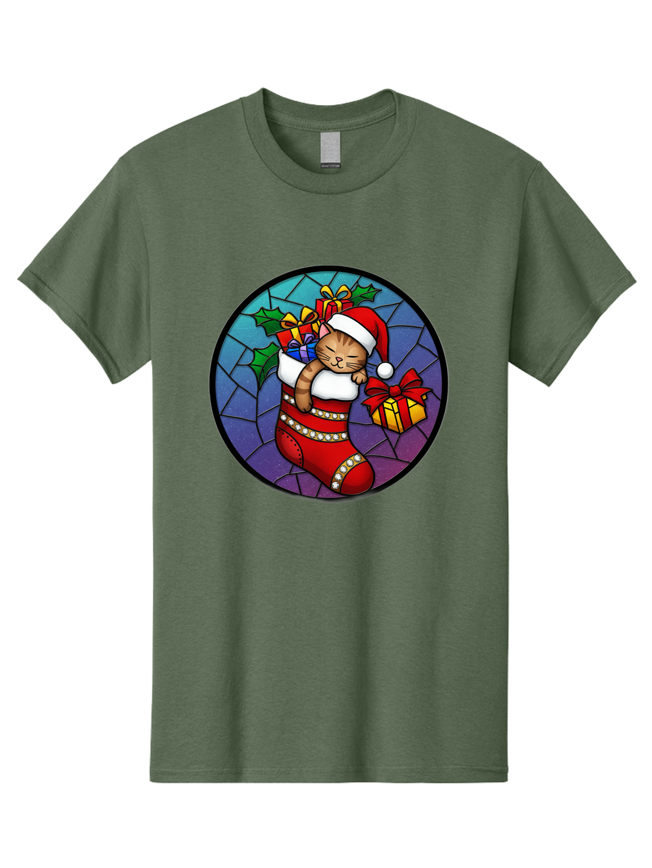 Cat-In-Christmas-Stocking-1 Men'S Graphic Tee, 100% Cotton, Comfortable Casual Summer Wear, Machine Washable, Vintage Camera, Old Camera, Antique Camera, Black Camera, Classic Photography, Photography Equipment, Nostalgic Device, Film Camera, Bal972