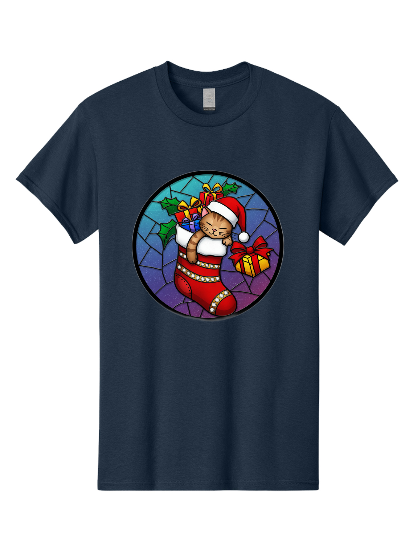 Cat-In-Christmas-Stocking-1 Men'S Graphic Tee, 100% Cotton, Comfortable Casual Summer Wear, Machine Washable, Vintage Camera, Old Camera, Antique Camera, Black Camera, Classic Photography, Photography Equipment, Nostalgic Device, Film Camera, Bal972