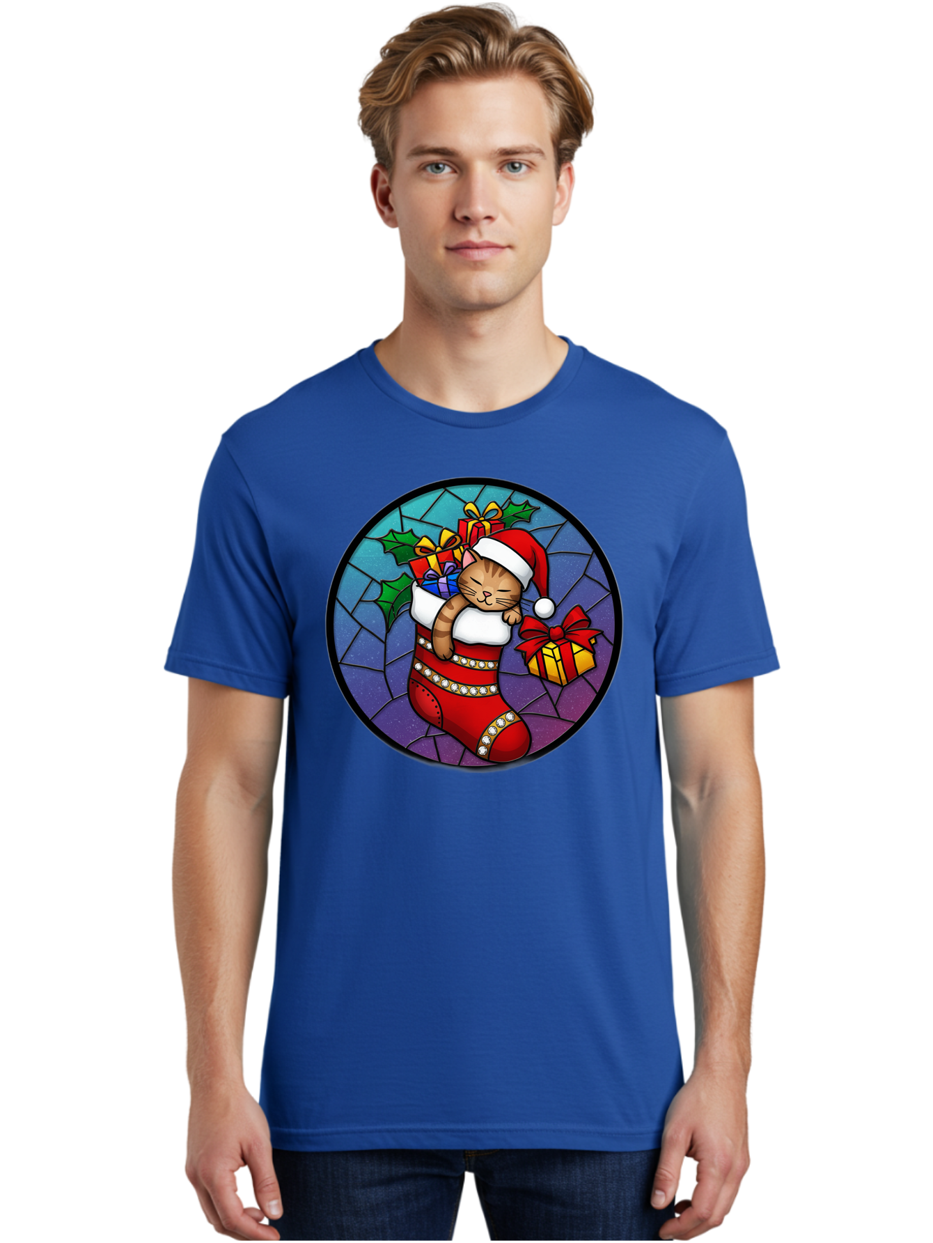 Cat-In-Christmas-Stocking-1 Men'S Graphic Tee, 100% Cotton, Comfortable Casual Summer Wear, Machine Washable, Vintage Camera, Old Camera, Antique Camera, Black Camera, Classic Photography, Photography Equipment, Nostalgic Device, Film Camera, Bal972