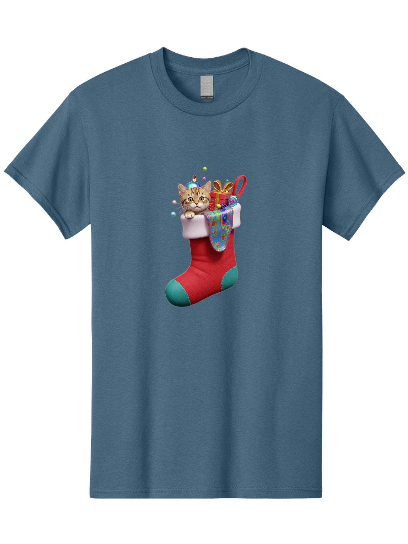 Cat-In-Christmas-Stocking-2 Men'S Graphic Tee, 100% Cotton, Comfortable Casual Summer Wear, Machine Washable, Vintage Camera, Old Camera, Antique Camera, Black Camera, Classic Photography, Photography Equipment, Nostalgic Device, Film Camera, Bal973
