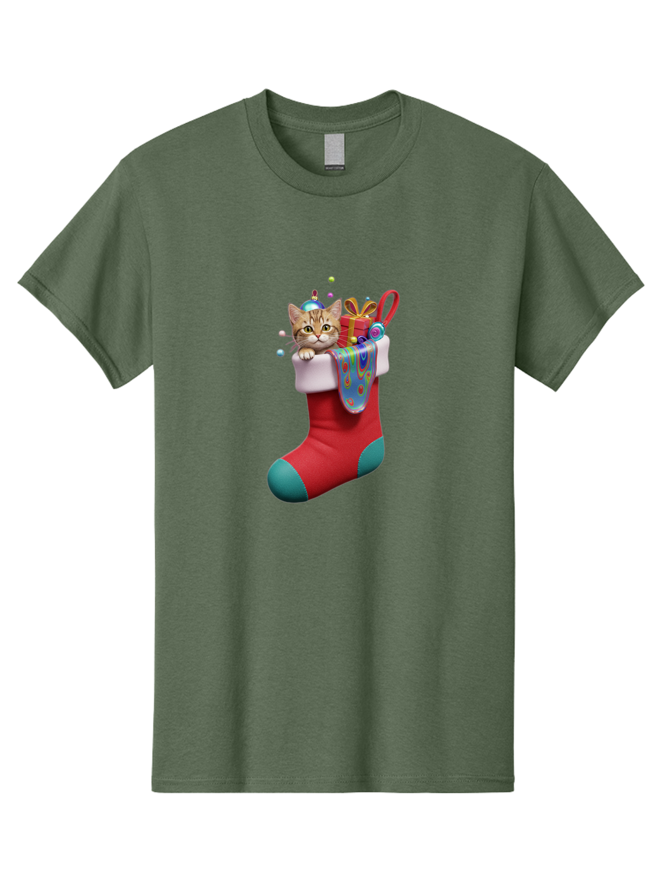 Cat-In-Christmas-Stocking-2 Men'S Graphic Tee, 100% Cotton, Comfortable Casual Summer Wear, Machine Washable, Vintage Camera, Old Camera, Antique Camera, Black Camera, Classic Photography, Photography Equipment, Nostalgic Device, Film Camera, Bal973