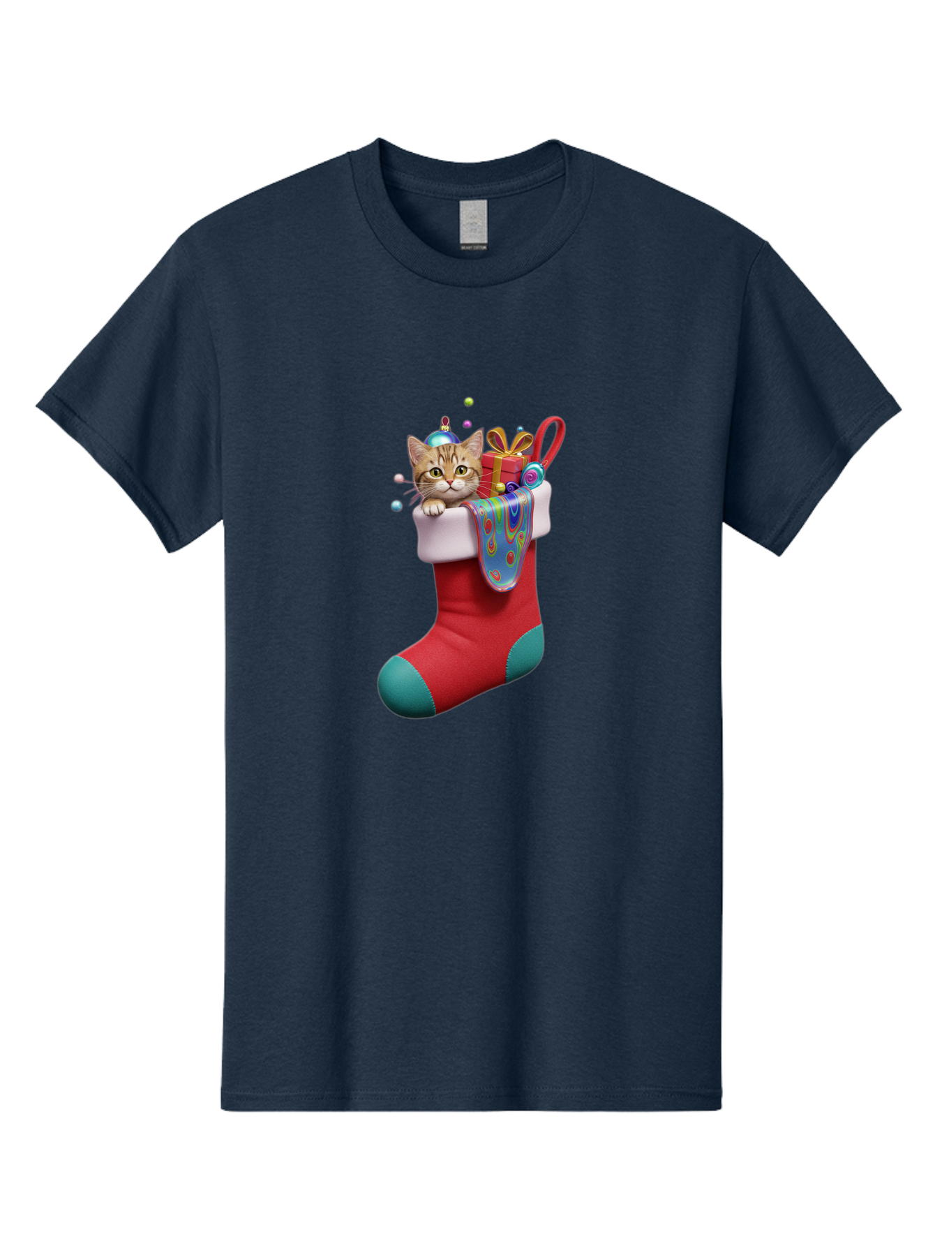 Cat-In-Christmas-Stocking-2 Men'S Graphic Tee, 100% Cotton, Comfortable Casual Summer Wear, Machine Washable, Vintage Camera, Old Camera, Antique Camera, Black Camera, Classic Photography, Photography Equipment, Nostalgic Device, Film Camera, Bal973