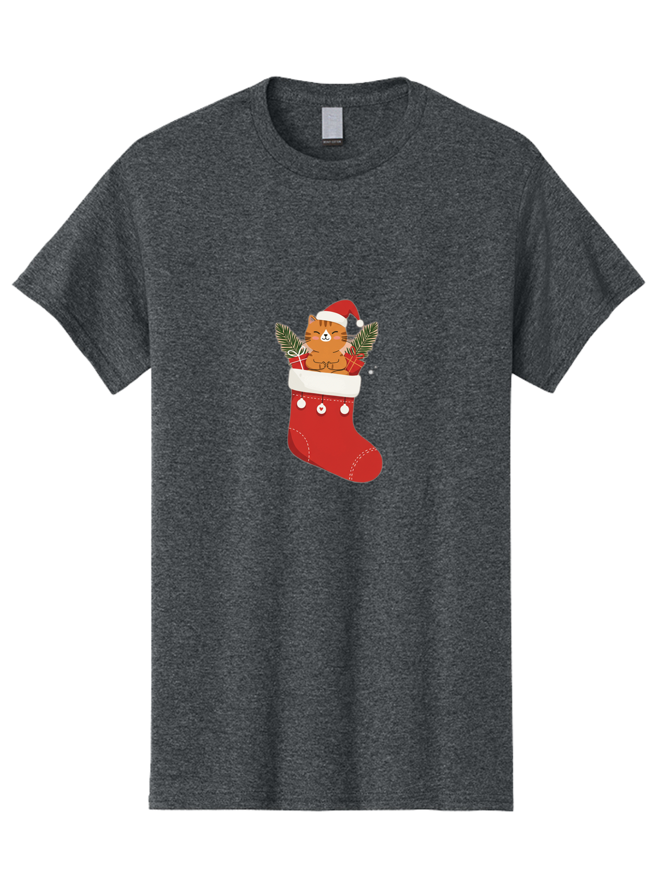 Cat-In-Christmas-Stocking-3 Men'S Graphic Tee, 100% Cotton, Comfortable Casual Summer Wear, Machine Washable, Vintage Camera, Old Camera, Antique Camera, Black Camera, Classic Photography, Photography Equipment, Nostalgic Device, Film Camera, Bal974