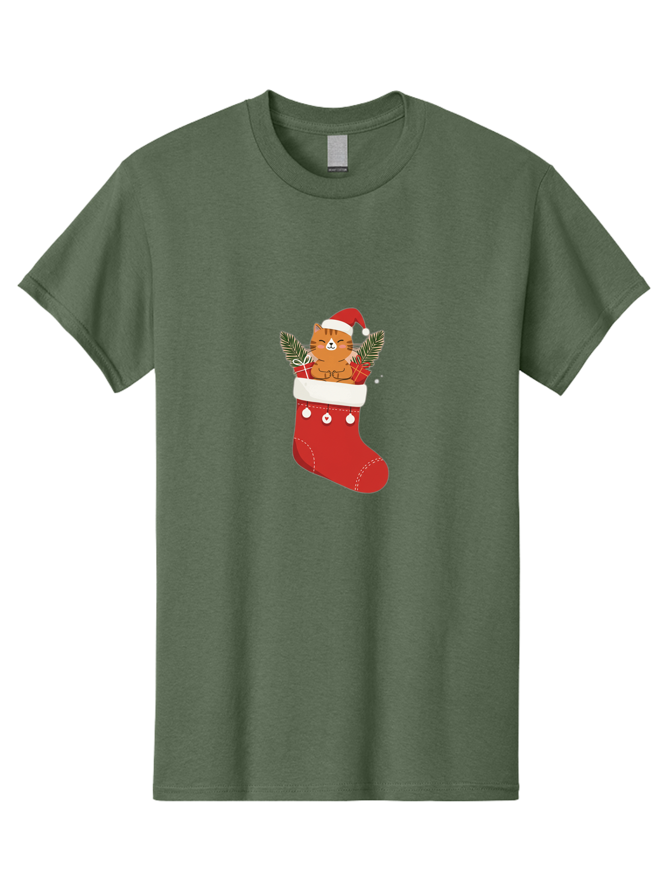 Cat-In-Christmas-Stocking-3 Men'S Graphic Tee, 100% Cotton, Comfortable Casual Summer Wear, Machine Washable, Vintage Camera, Old Camera, Antique Camera, Black Camera, Classic Photography, Photography Equipment, Nostalgic Device, Film Camera, Bal974