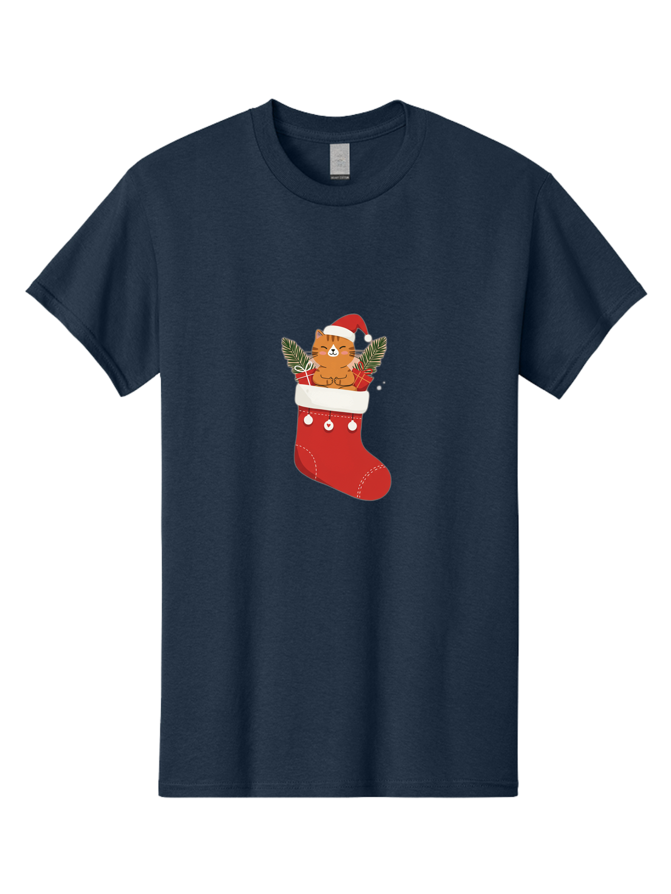 Cat-In-Christmas-Stocking-3 Men'S Graphic Tee, 100% Cotton, Comfortable Casual Summer Wear, Machine Washable, Vintage Camera, Old Camera, Antique Camera, Black Camera, Classic Photography, Photography Equipment, Nostalgic Device, Film Camera, Bal974