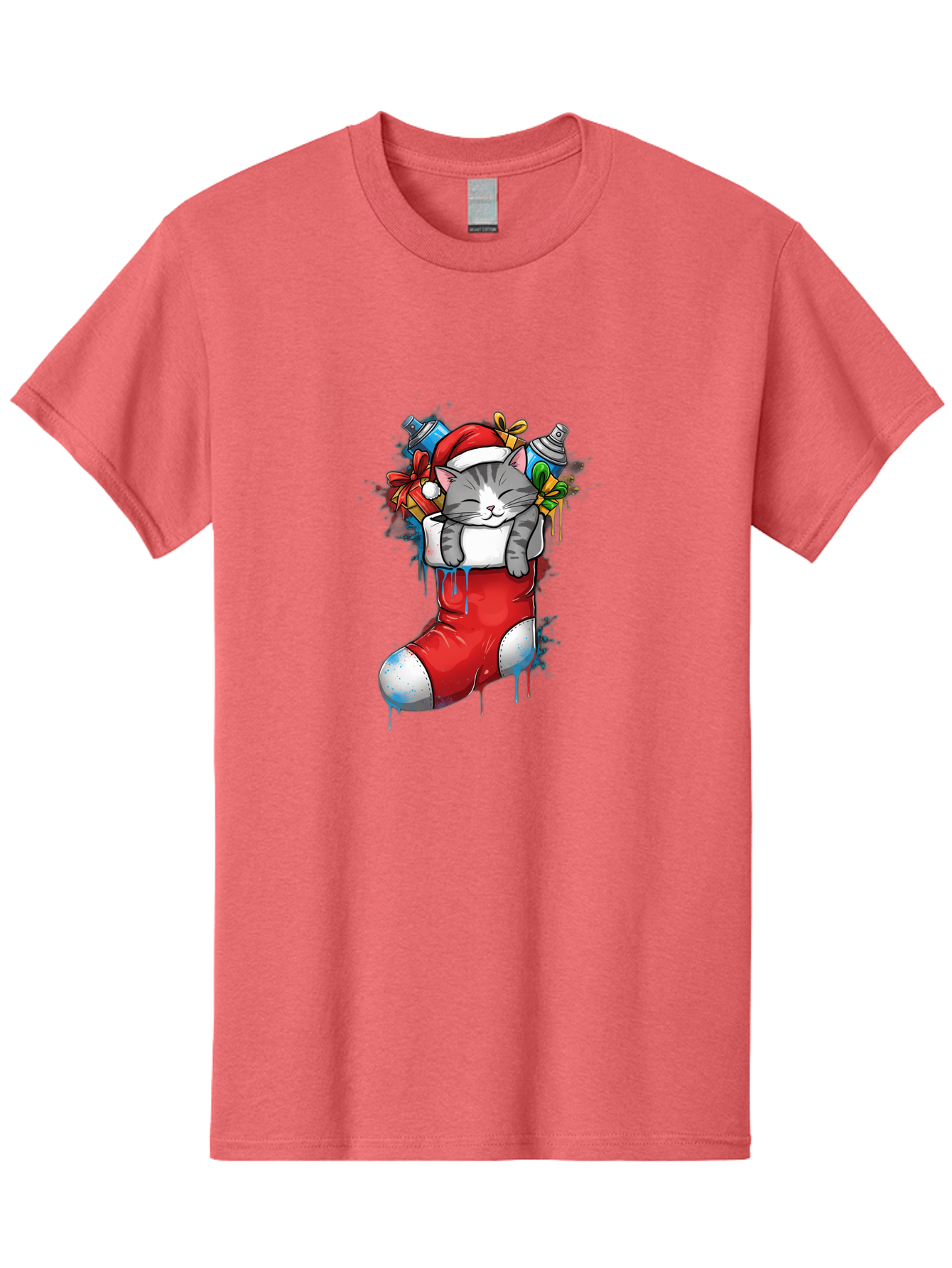 Cat-In-Christmas-Stocking-4 Men'S Graphic Tee, 100% Cotton, Comfortable Casual Summer Wear, Machine Washable, Vintage Camera, Old Camera, Antique Camera, Black Camera, Classic Photography, Photography Equipment, Nostalgic Device, Film Camera, Bal975