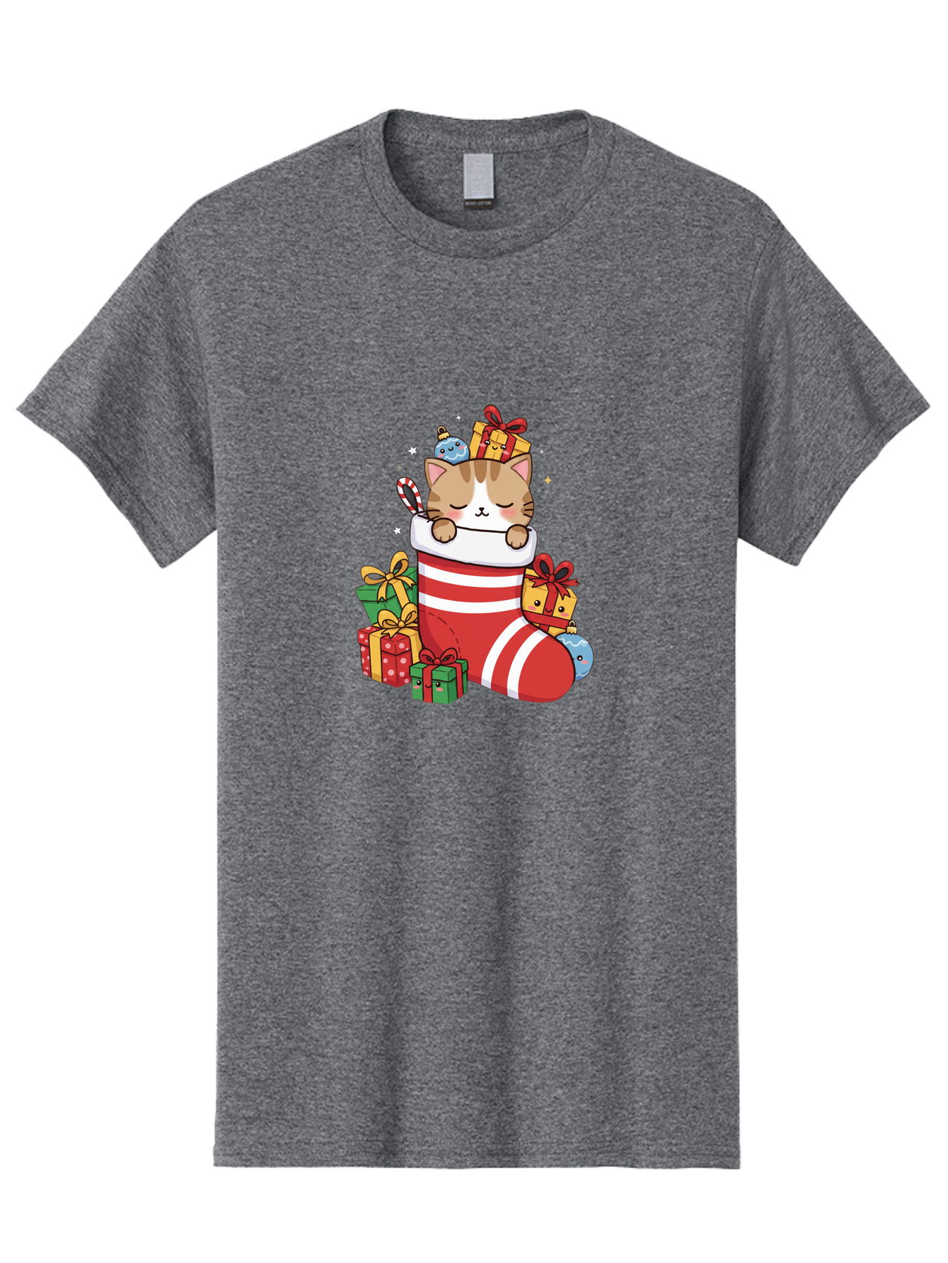 Cat-In-Christmas-Stocking-5 Men'S Graphic Tee, 100% Cotton, Comfortable Casual Summer Wear, Machine Washable, Vintage Camera, Old Camera, Antique Camera, Black Camera, Classic Photography, Photography Equipment, Nostalgic Device, Film Camera, Bal976