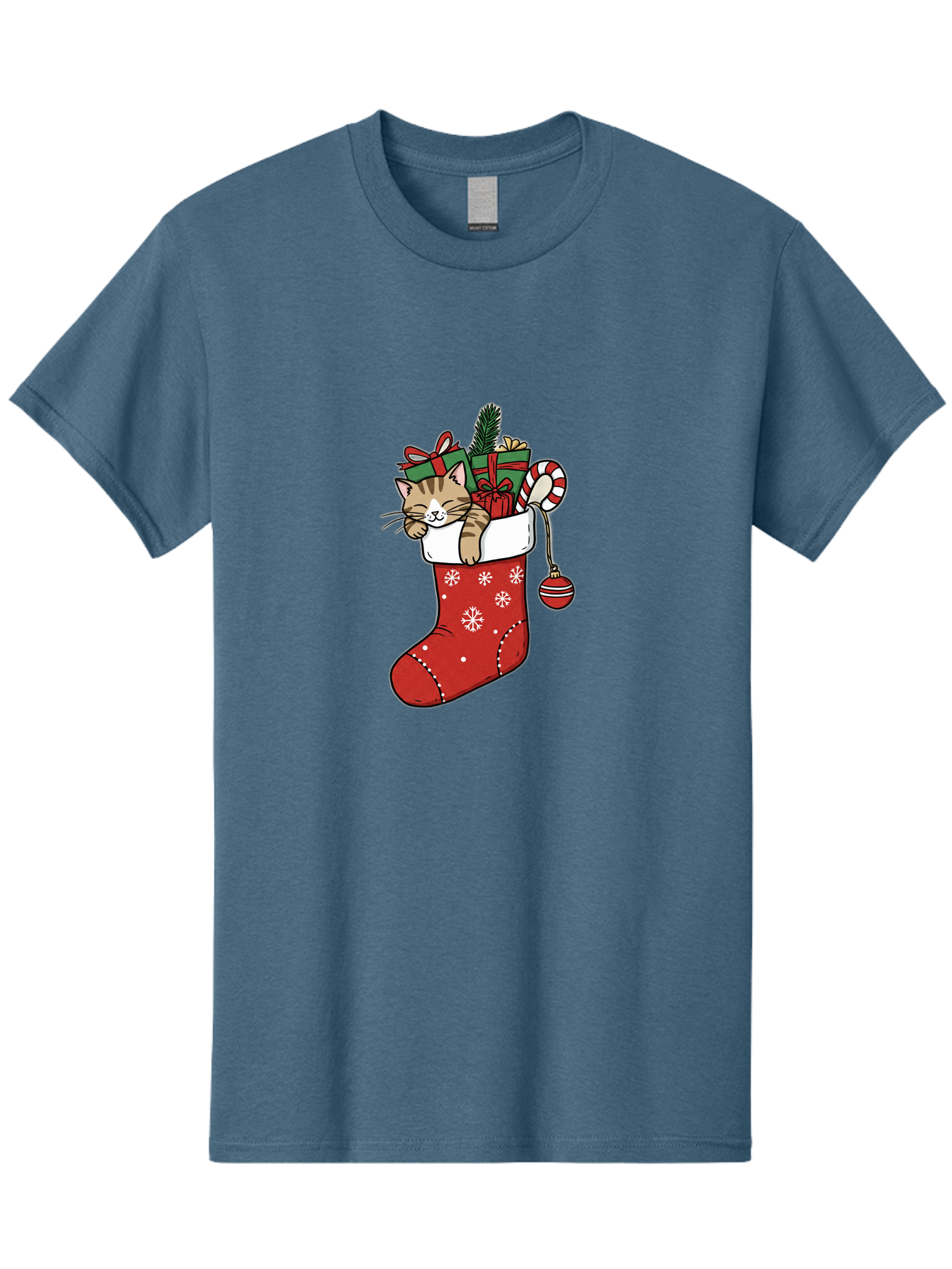 Cat-In-Christmas-Stocking-6 Men'S Graphic Tee, 100% Cotton, Comfortable Casual Summer Wear, Machine Washable, Vintage Camera, Old Camera, Antique Camera, Black Camera, Classic Photography, Photography Equipment, Nostalgic Device, Film Camera, Bal977