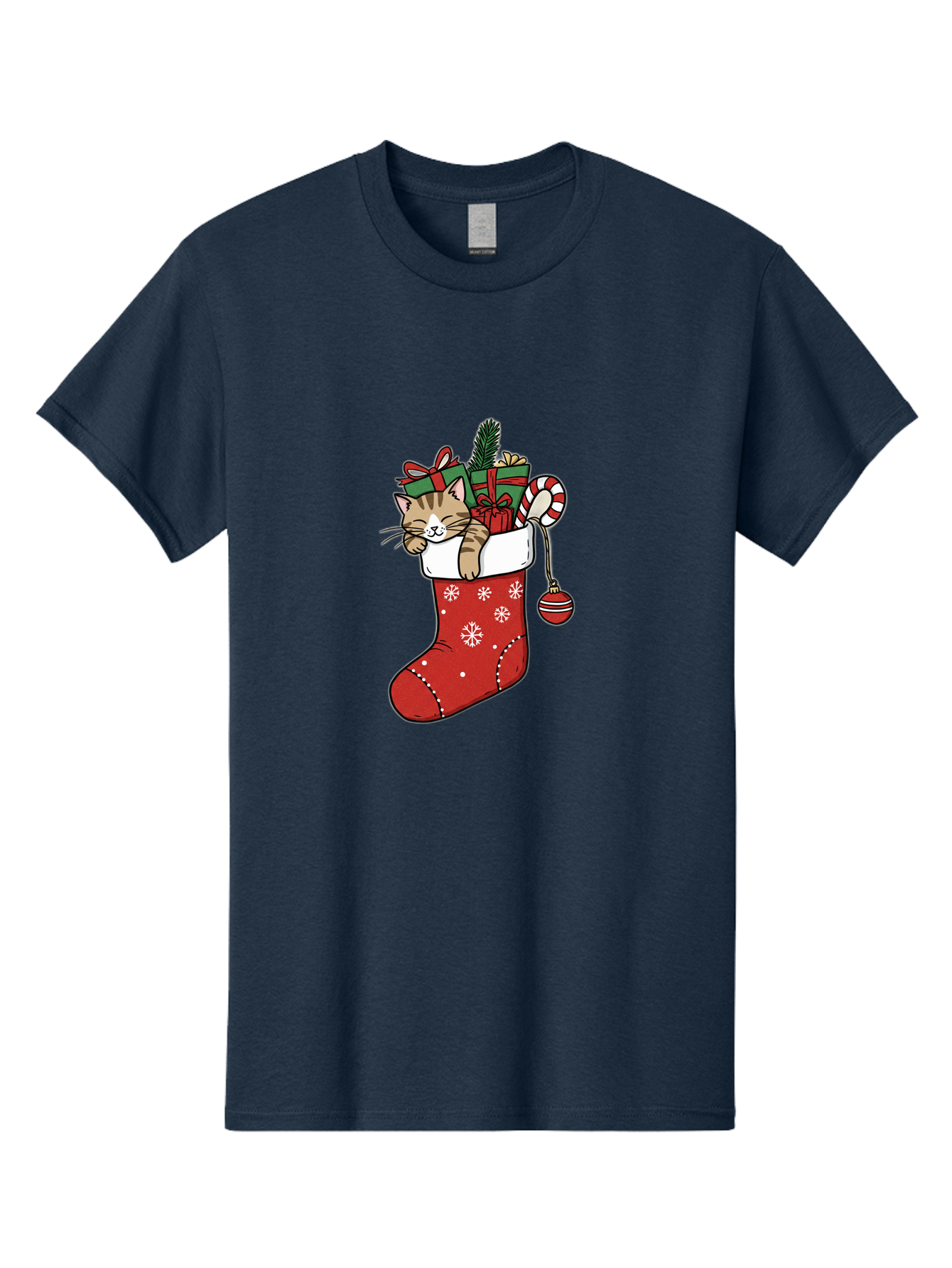 Cat-In-Christmas-Stocking-6 Men'S Graphic Tee, 100% Cotton, Comfortable Casual Summer Wear, Machine Washable, Vintage Camera, Old Camera, Antique Camera, Black Camera, Classic Photography, Photography Equipment, Nostalgic Device, Film Camera, Bal977