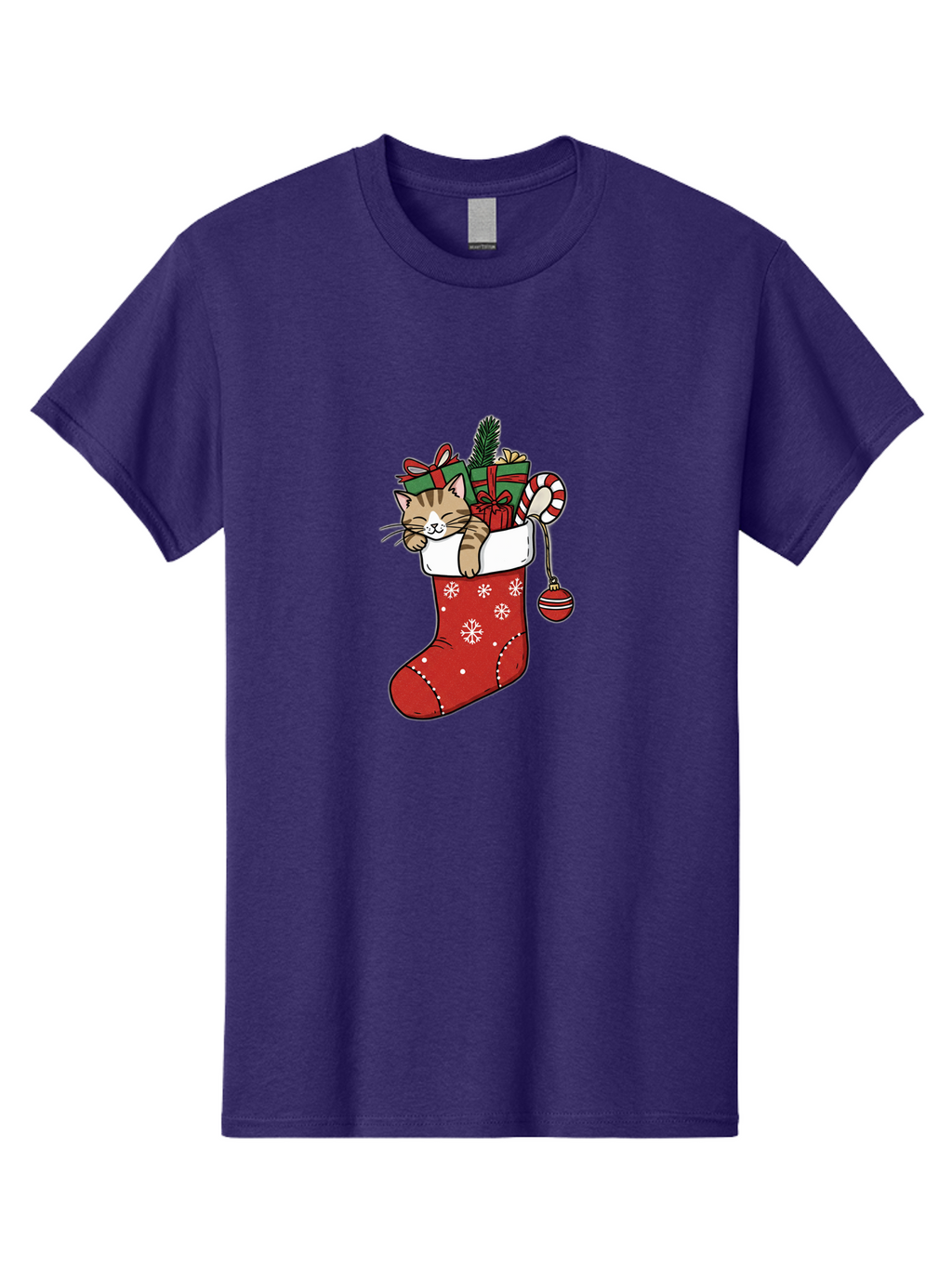 Cat-In-Christmas-Stocking-6 Men'S Graphic Tee, 100% Cotton, Comfortable Casual Summer Wear, Machine Washable, Vintage Camera, Old Camera, Antique Camera, Black Camera, Classic Photography, Photography Equipment, Nostalgic Device, Film Camera, Bal977