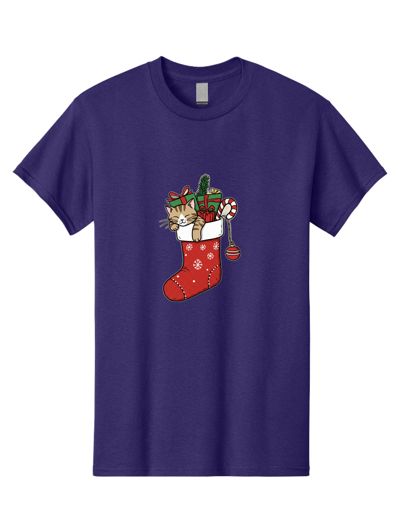 Cat-In-Christmas-Stocking-6 Men'S Graphic Tee, 100% Cotton, Comfortable Casual Summer Wear, Machine Washable, Vintage Camera, Old Camera, Antique Camera, Black Camera, Classic Photography, Photography Equipment, Nostalgic Device, Film Camera, Bal977
