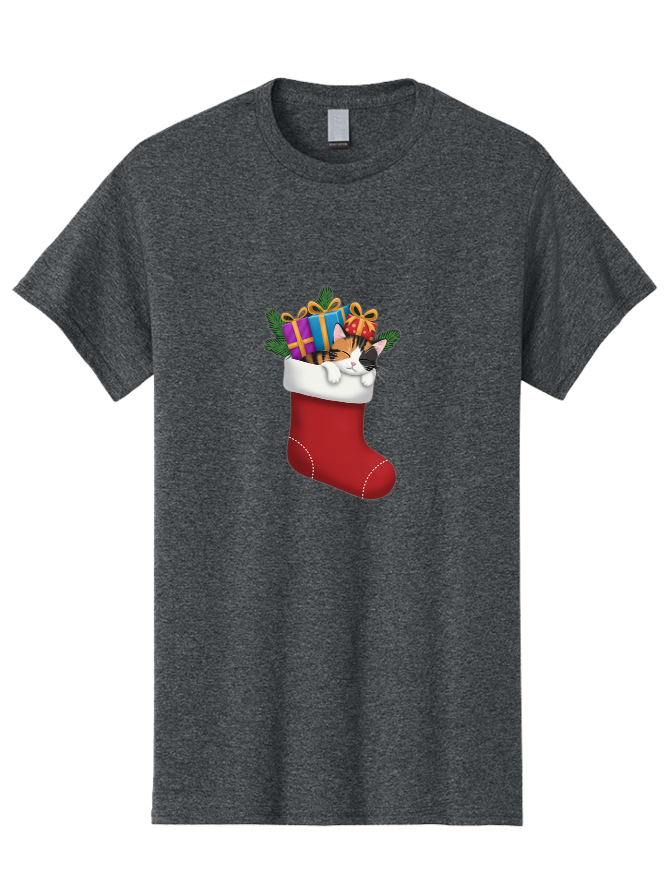 Cat-In-Christmas-Stocking-7 Men'S Graphic Tee, 100% Cotton, Comfortable Casual Summer Wear, Machine Washable, Vintage Camera, Old Camera, Antique Camera, Black Camera, Classic Photography, Photography Equipment, Nostalgic Device, Film Camera, Bal978