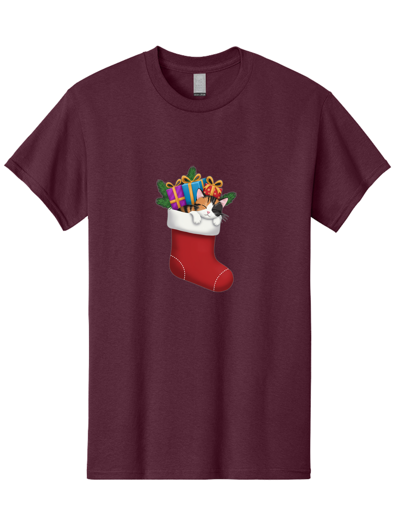 Cat-In-Christmas-Stocking-7 Men'S Graphic Tee, 100% Cotton, Comfortable Casual Summer Wear, Machine Washable, Vintage Camera, Old Camera, Antique Camera, Black Camera, Classic Photography, Photography Equipment, Nostalgic Device, Film Camera, Bal978