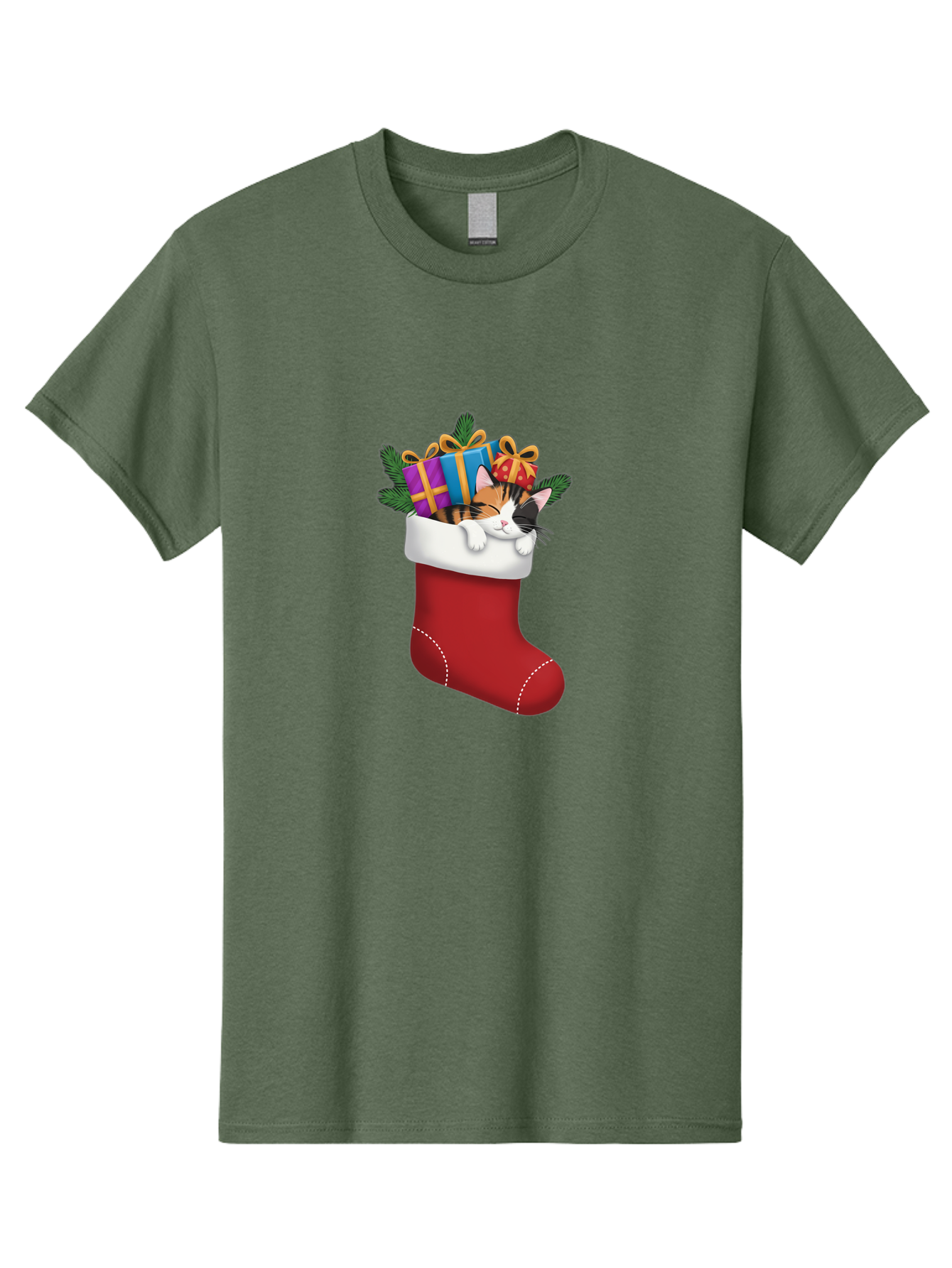 Cat-In-Christmas-Stocking-7 Men'S Graphic Tee, 100% Cotton, Comfortable Casual Summer Wear, Machine Washable, Vintage Camera, Old Camera, Antique Camera, Black Camera, Classic Photography, Photography Equipment, Nostalgic Device, Film Camera, Bal978