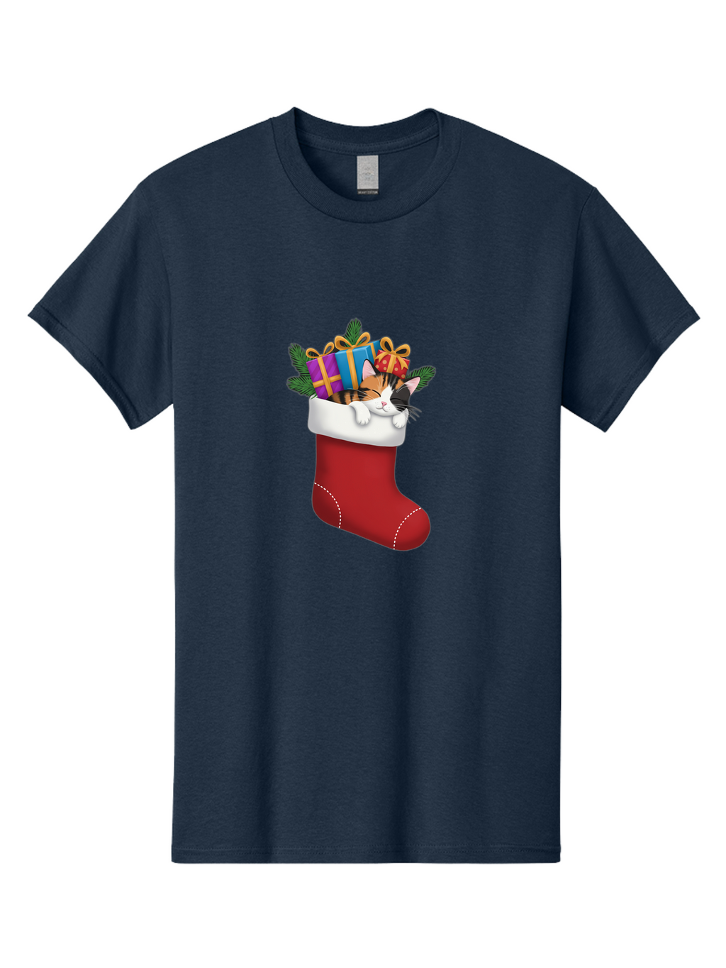 Cat-In-Christmas-Stocking-7 Men'S Graphic Tee, 100% Cotton, Comfortable Casual Summer Wear, Machine Washable, Vintage Camera, Old Camera, Antique Camera, Black Camera, Classic Photography, Photography Equipment, Nostalgic Device, Film Camera, Bal978