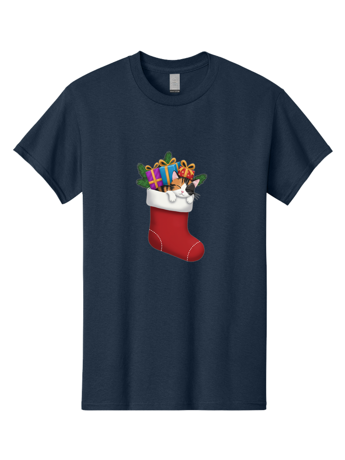 Cat-In-Christmas-Stocking-7 Men'S Graphic Tee, 100% Cotton, Comfortable Casual Summer Wear, Machine Washable, Vintage Camera, Old Camera, Antique Camera, Black Camera, Classic Photography, Photography Equipment, Nostalgic Device, Film Camera, Bal978