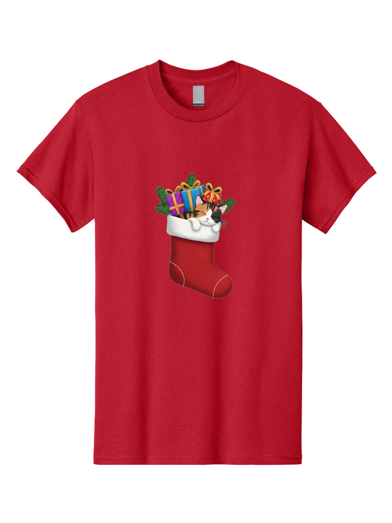 Cat-In-Christmas-Stocking-7 Men'S Graphic Tee, 100% Cotton, Comfortable Casual Summer Wear, Machine Washable, Vintage Camera, Old Camera, Antique Camera, Black Camera, Classic Photography, Photography Equipment, Nostalgic Device, Film Camera, Bal978